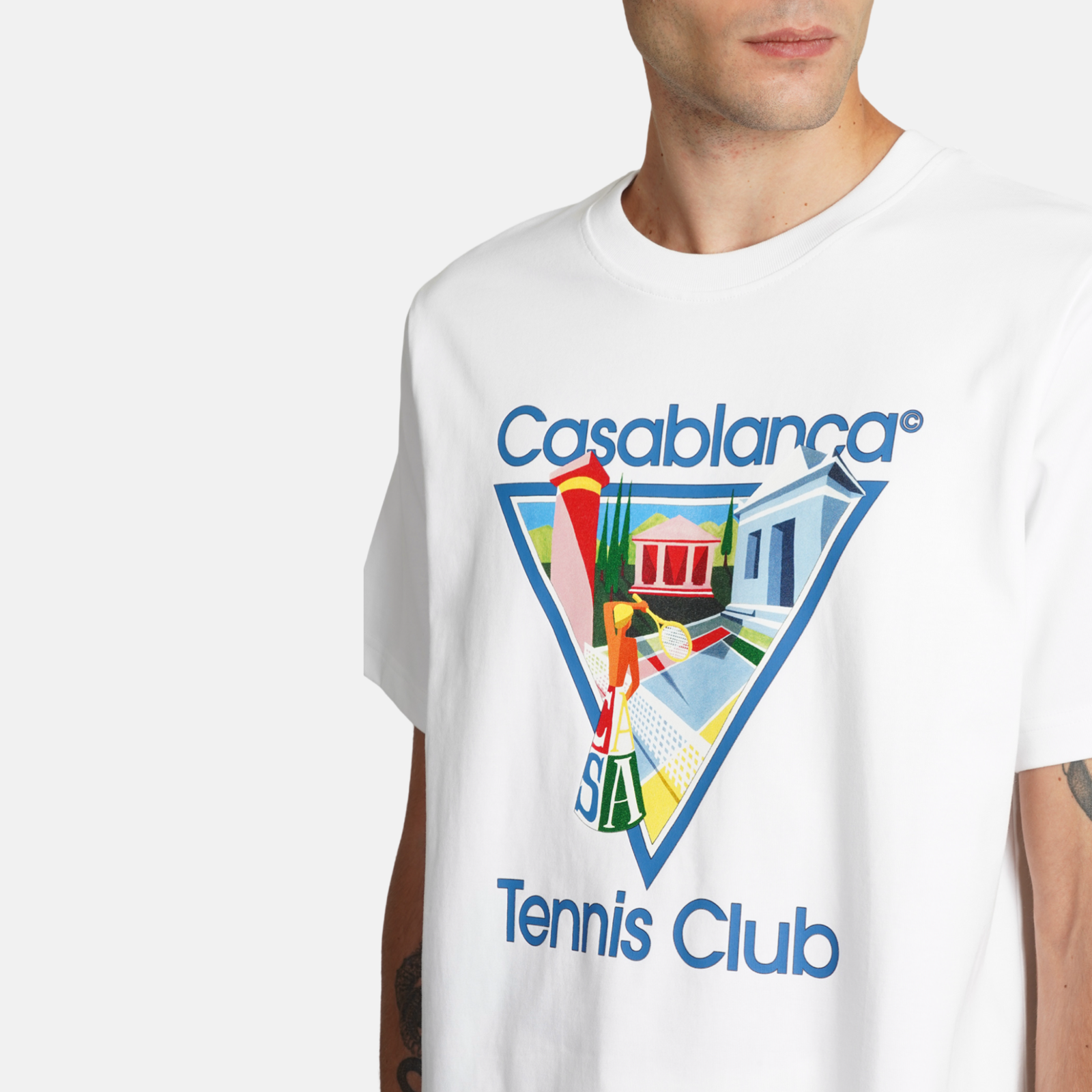 Мъжка бяла тениска от органичен памук Casablanca Men T-Shirt