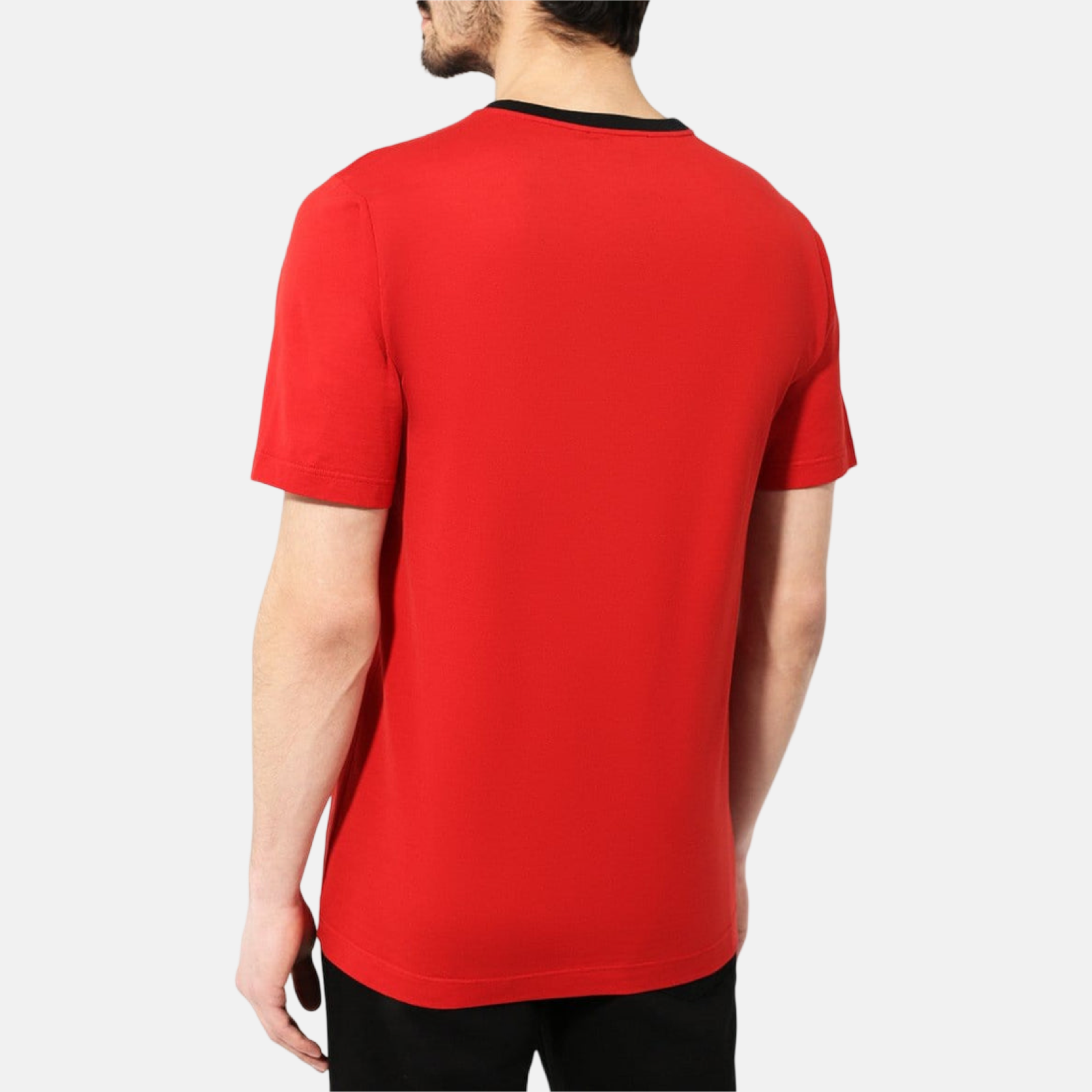 Мъжка червена тениска Dolce & Gabbana Logo Crown Men T-shirt G8HV4T HH7QT