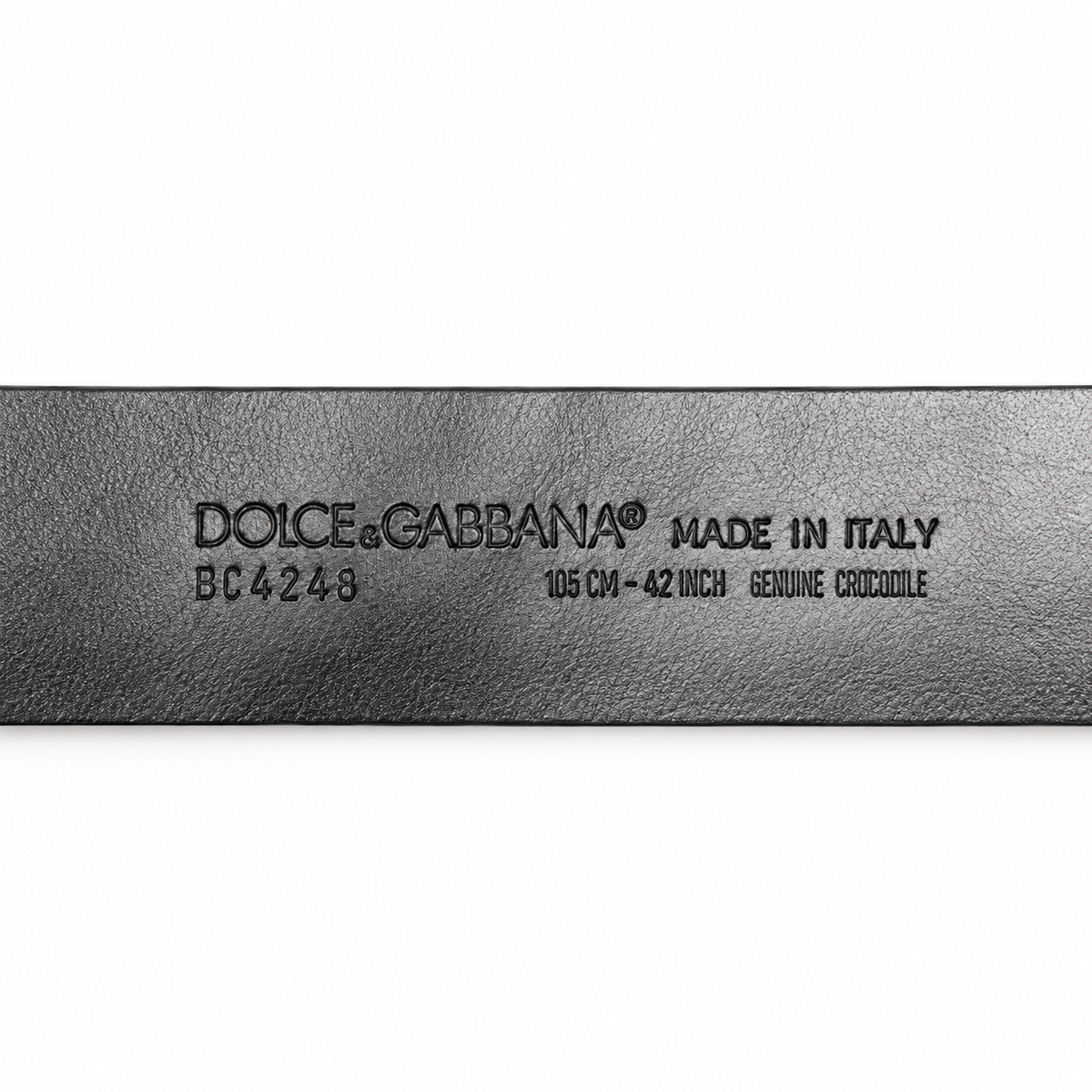 Dolce & Gabbana Caiman Leather Men Belt