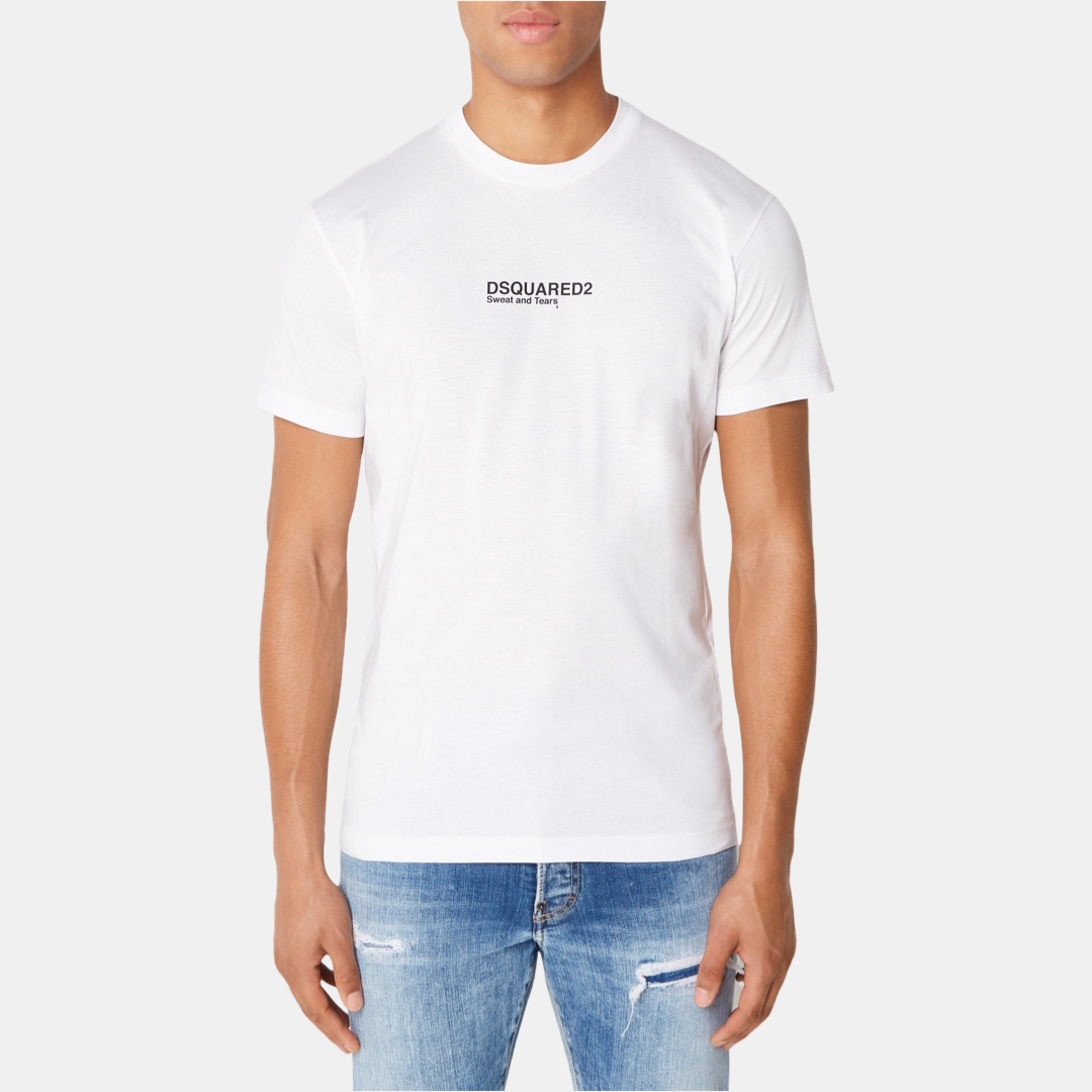 Мъжка бяла тениска Dsquared² Men T-Shirt
