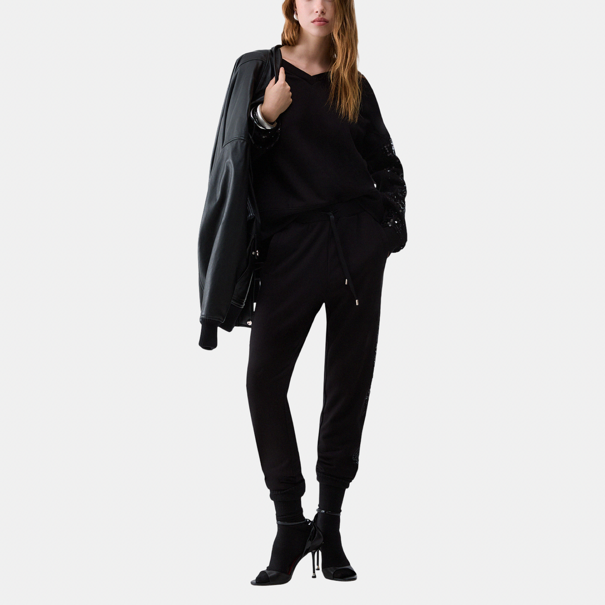 Дамски спортен панталон Liu Jo Women Sweatpants TF6143FS576 22222 Front View
