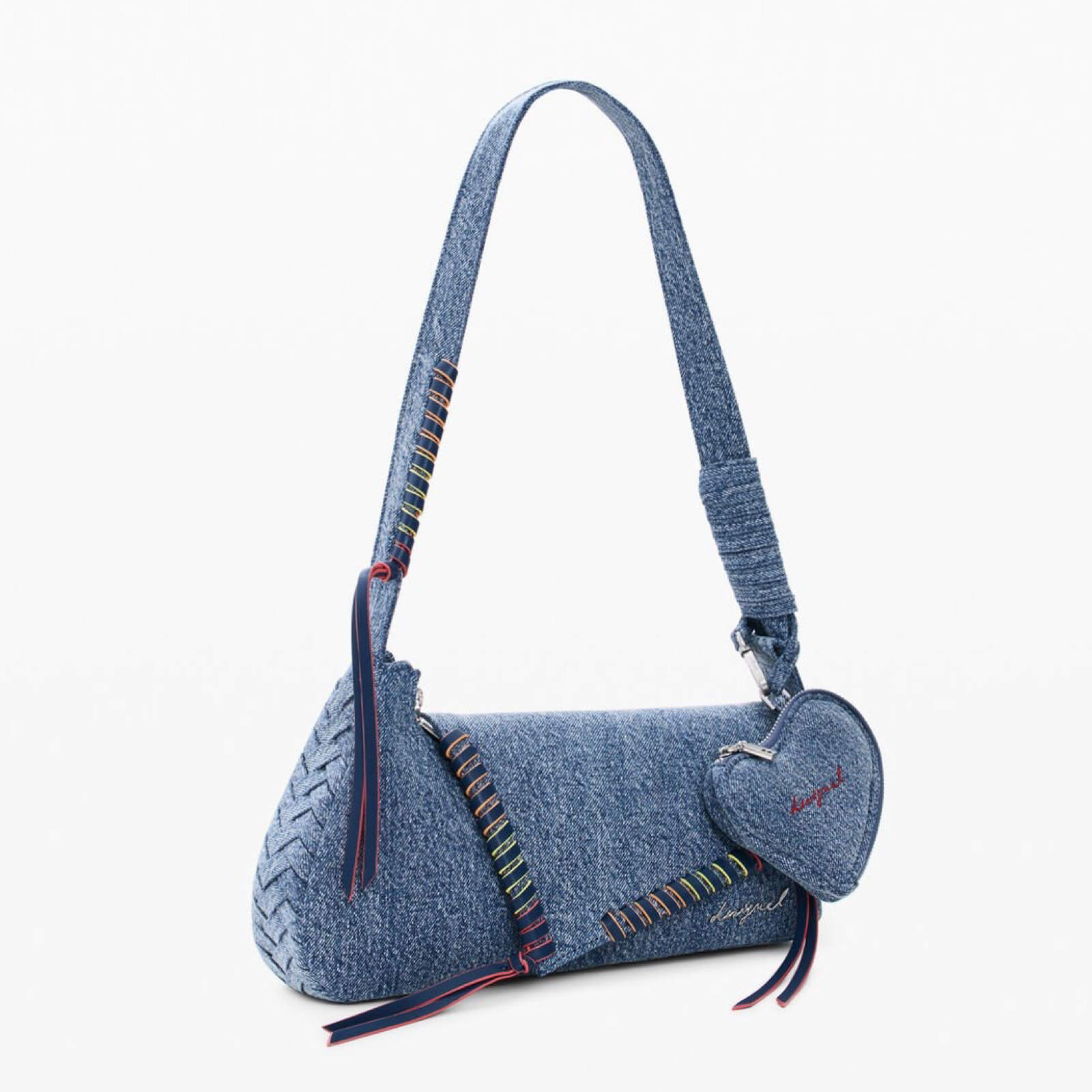 Дамска дънкова чанта Desigual Women Shoulder Bag 26SAXD32 5005U Side View