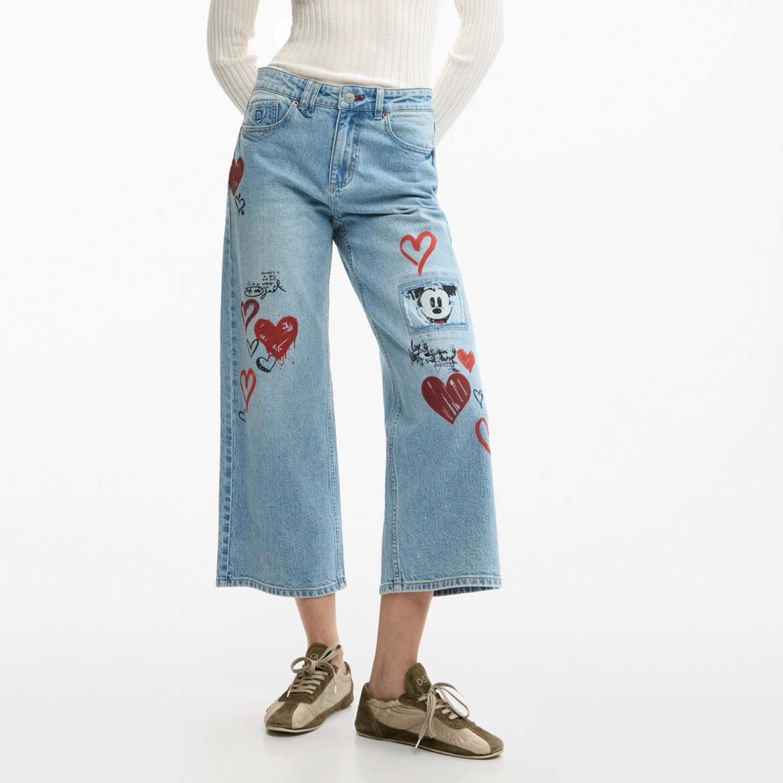 Дамски дънки Desigual Women Jeans 26SWDD16 5053 Front View