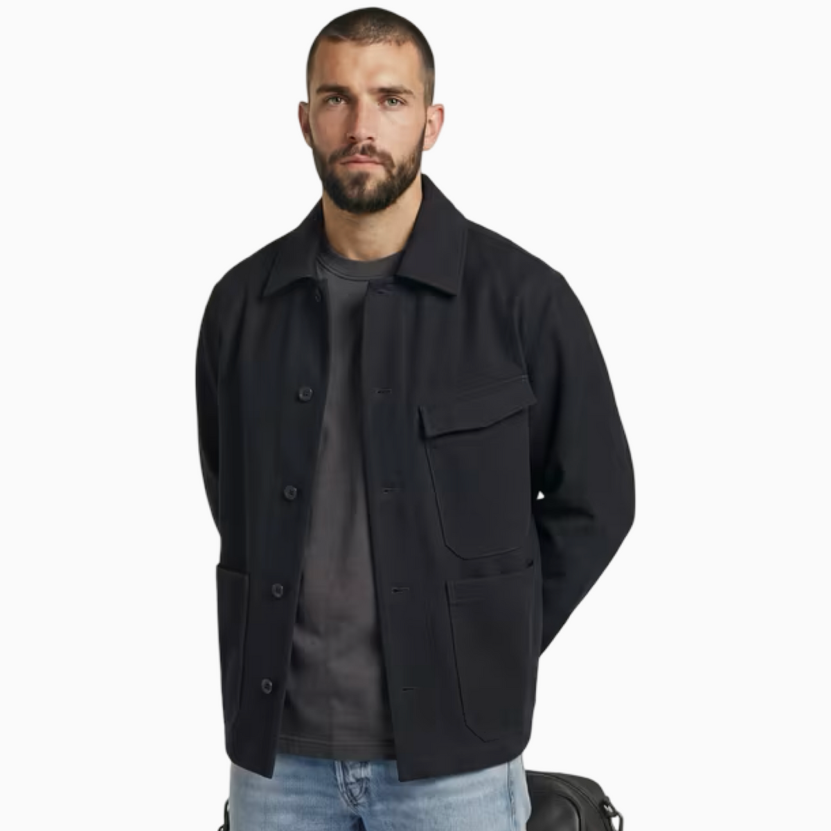 Мъжко яке G-Star Flannel Chore Men Jacket D29850-D200-1227 Front View