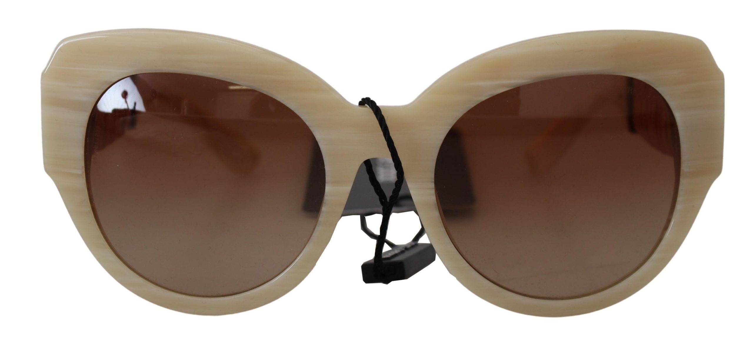 Дамски слънчеви очила Dolce & Gabbana Beige Chic с ацетат