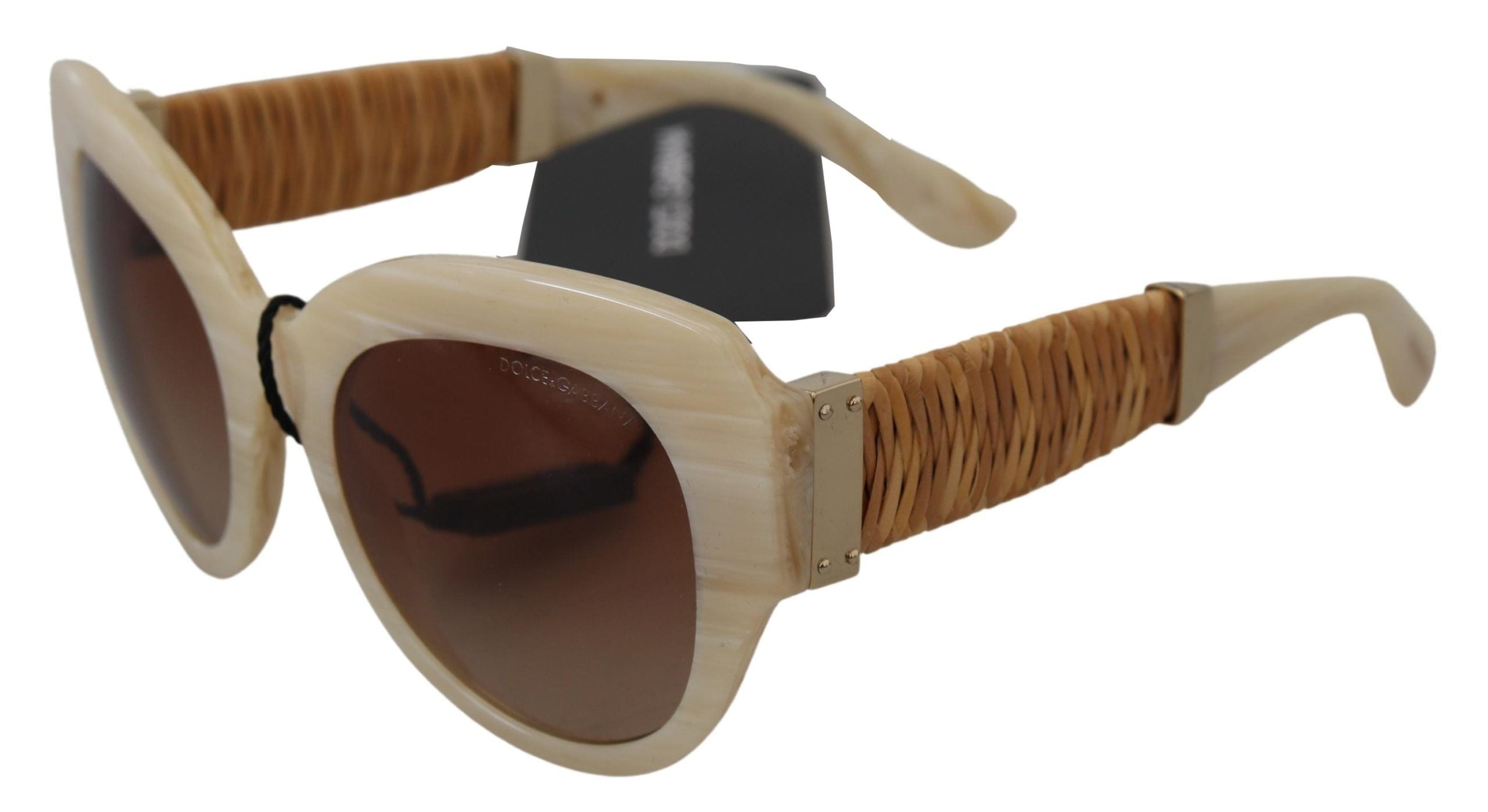 Дамски слънчеви очила Dolce & Gabbana Beige Chic с ацетат