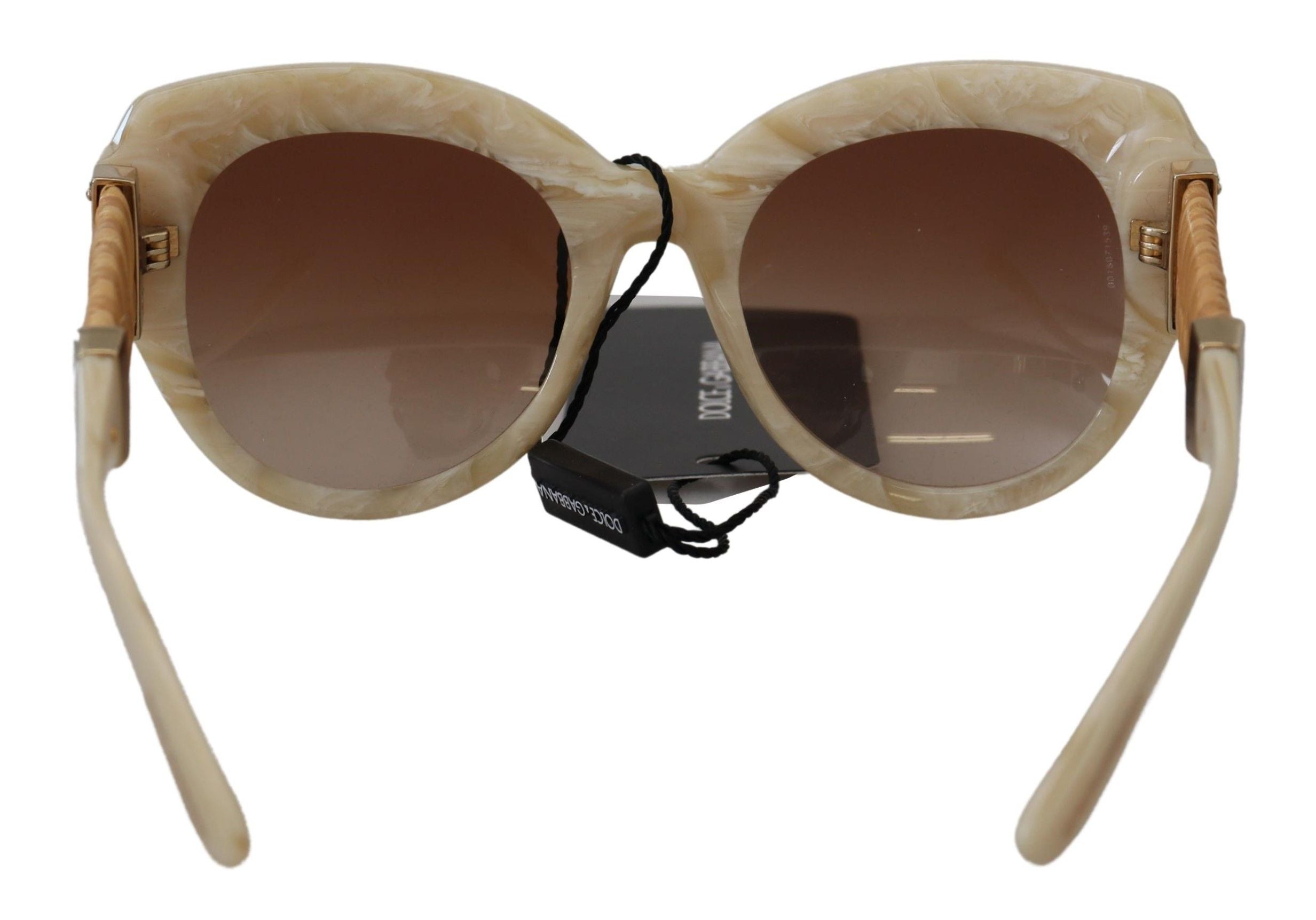Дамски слънчеви очила Dolce & Gabbana Beige Chic с ацетат