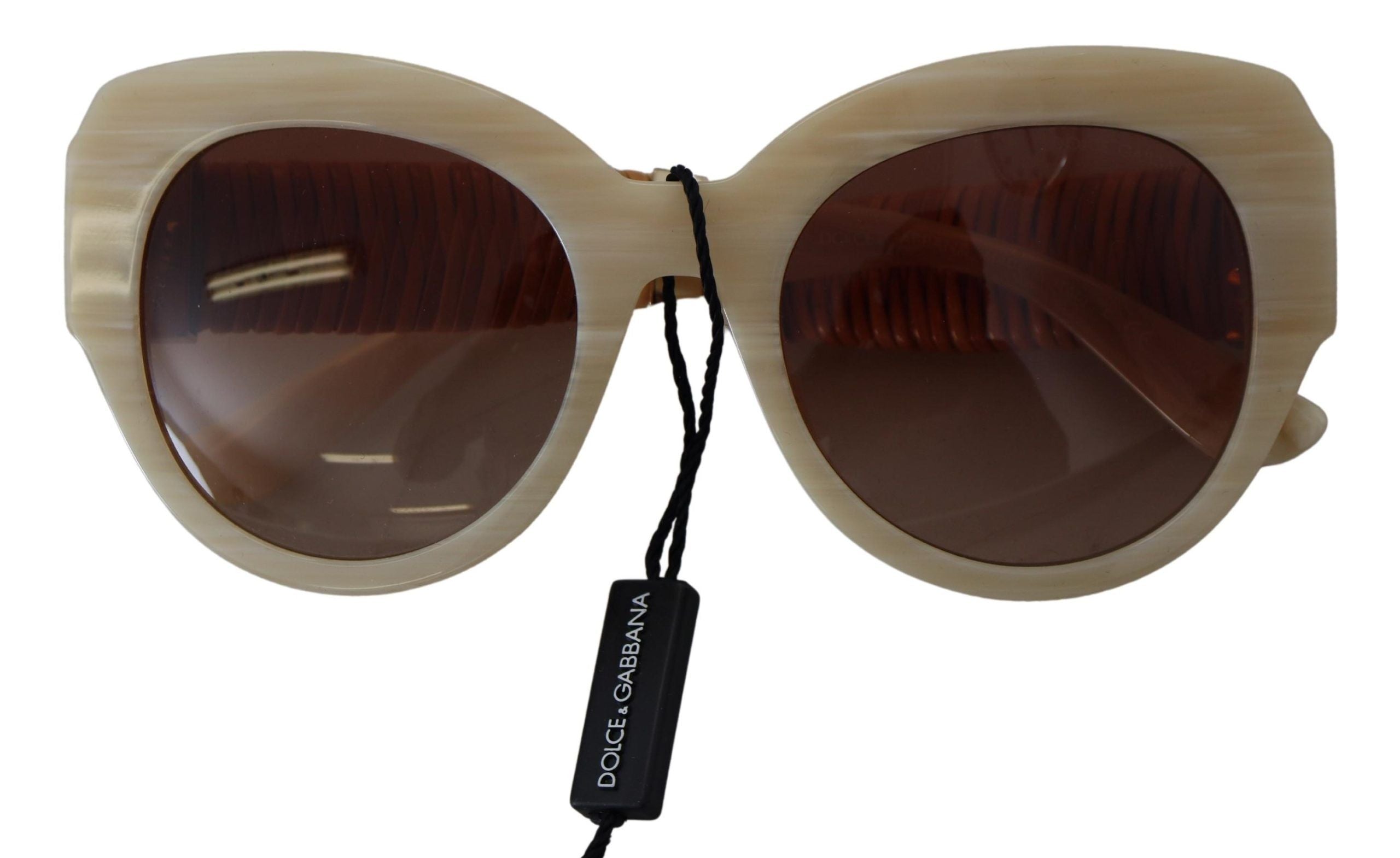 Дамски слънчеви очила Dolce & Gabbana Beige Chic с ацетат
