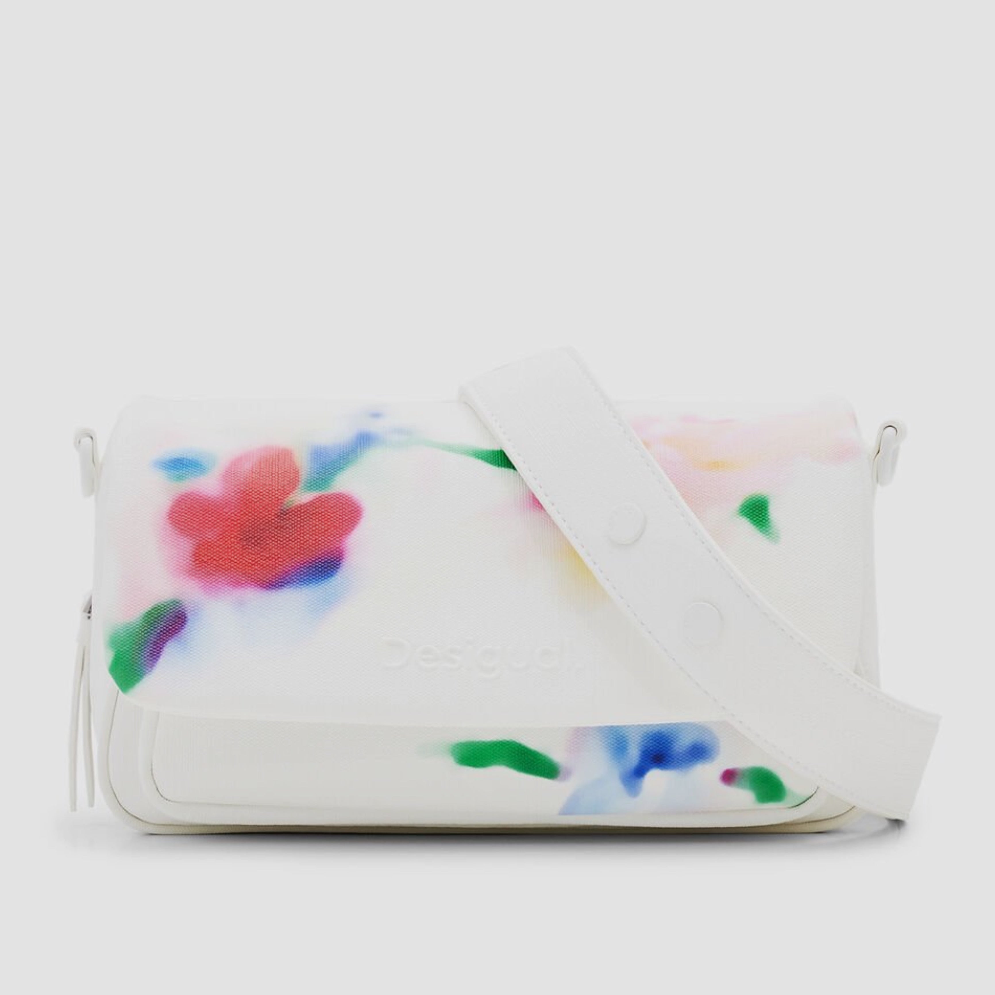 Дамска чанта за рамо Women’s watercolor flowers shoulder bag Desigual 24SAXP63 1021U