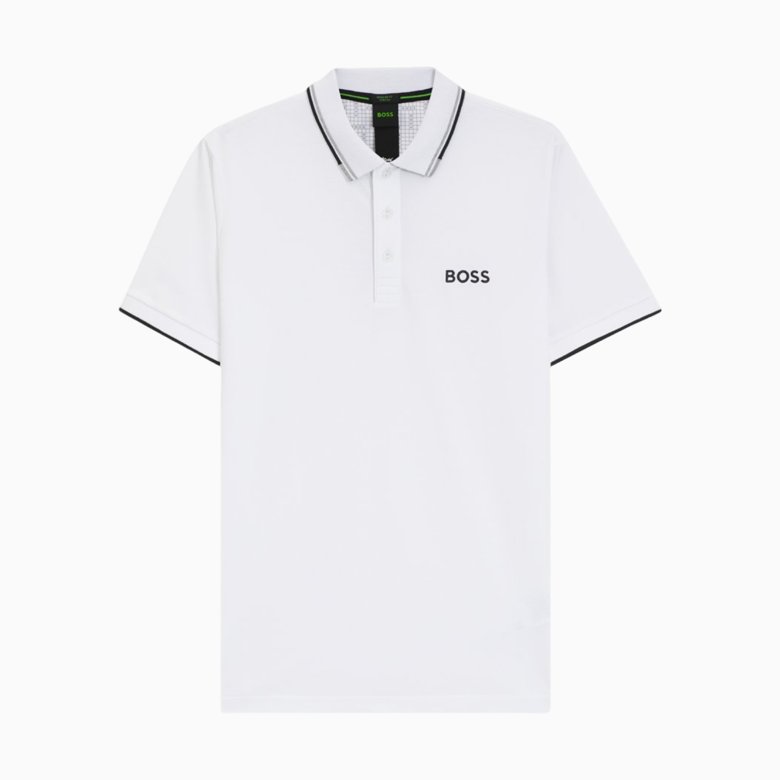 Мъжка бяла поло тениска Boss Paddy Pro Men Polo 50469102 100 Front View