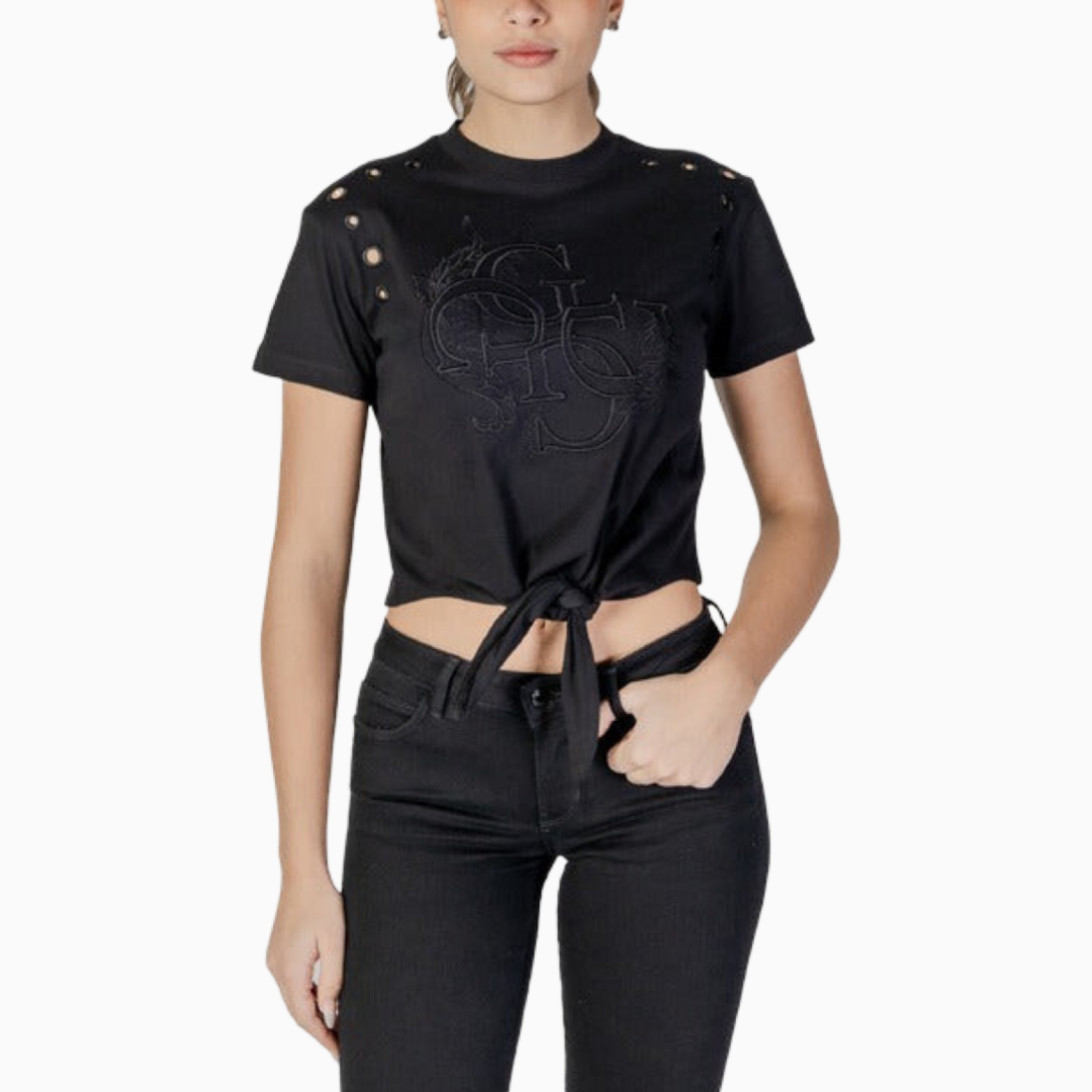 Дамска черна тениска Guess W5GI18 I3Z14