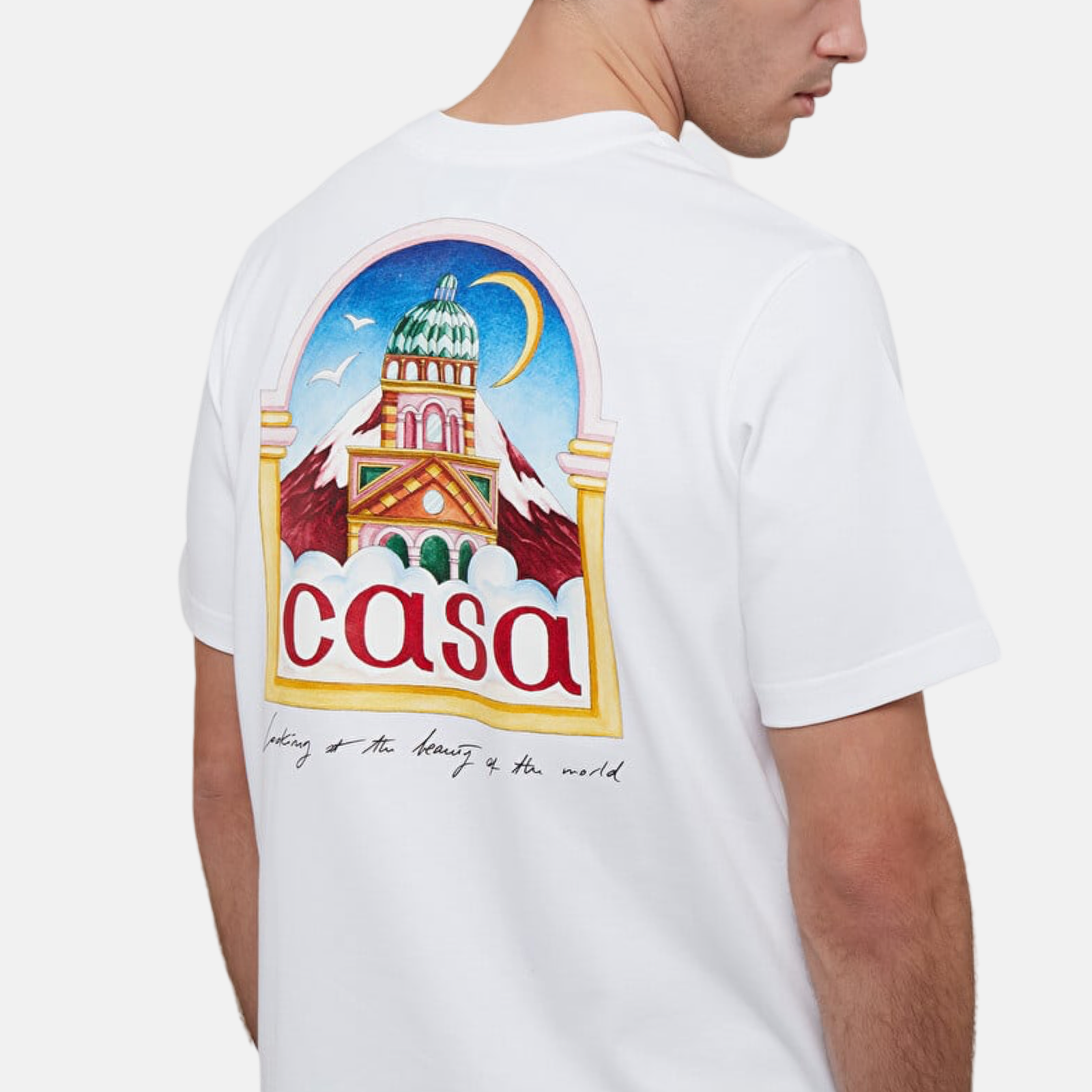 Мъжка бяла тениска Casablanca Vue de l’arche Men T-Shirt