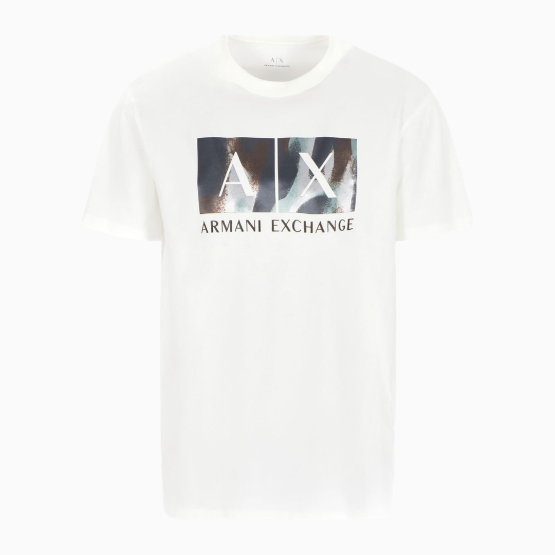 Мъжка бяла тениска Armani Exchange 6DZTHF ZKH4Z