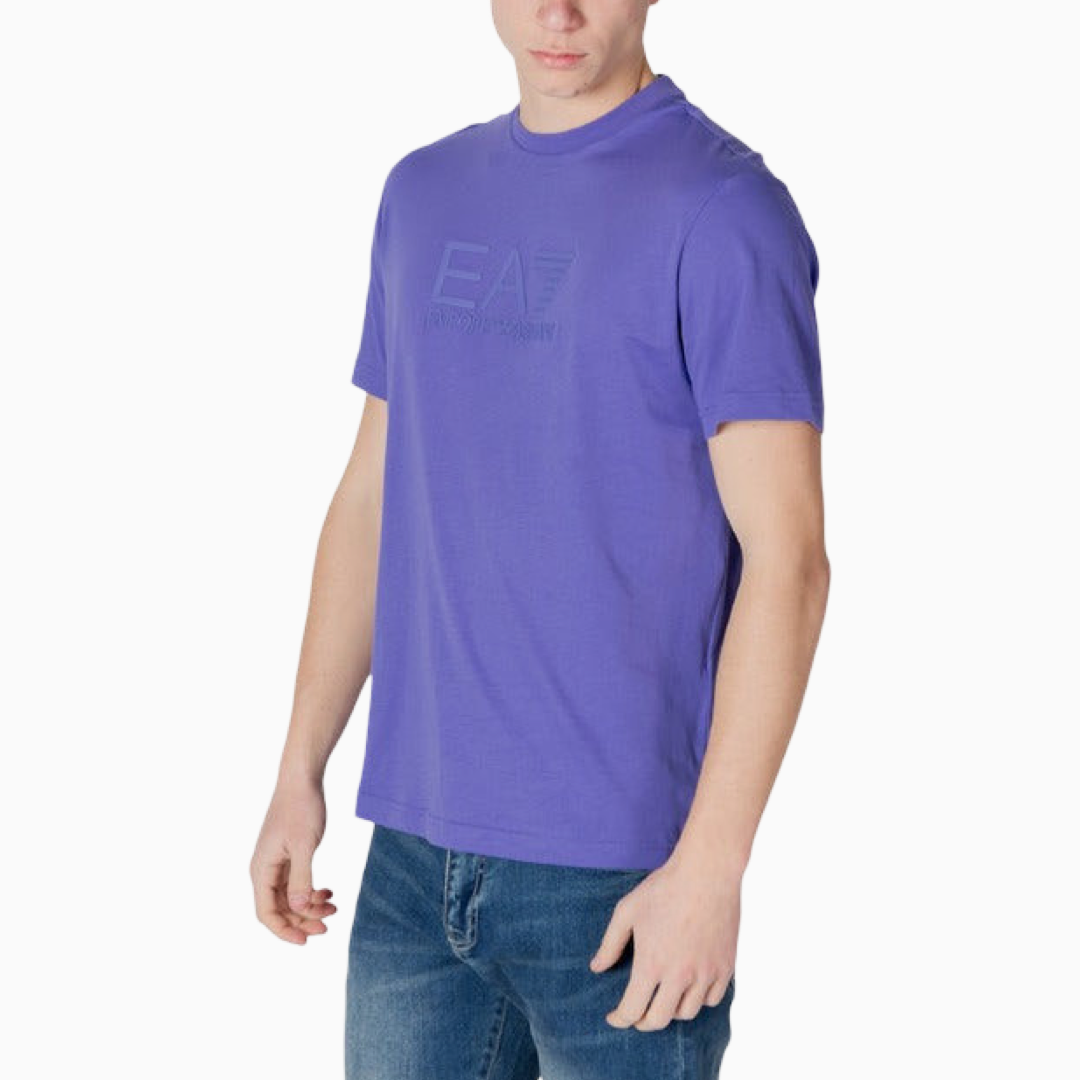 Мъжка лилава тениска EA7 Emporio Armani 7M000224 AF10375