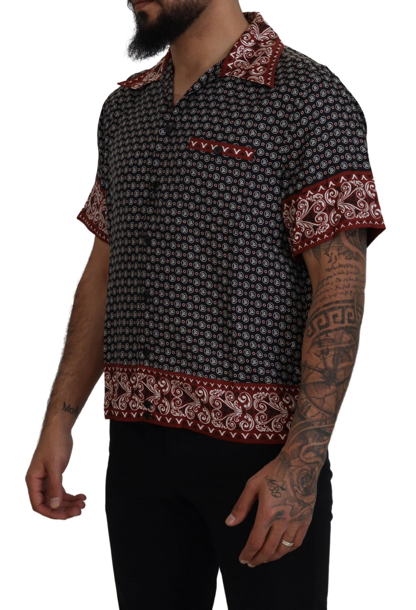 Dolce & Gabbana Elegant Multicolor Silk Casual Shirt