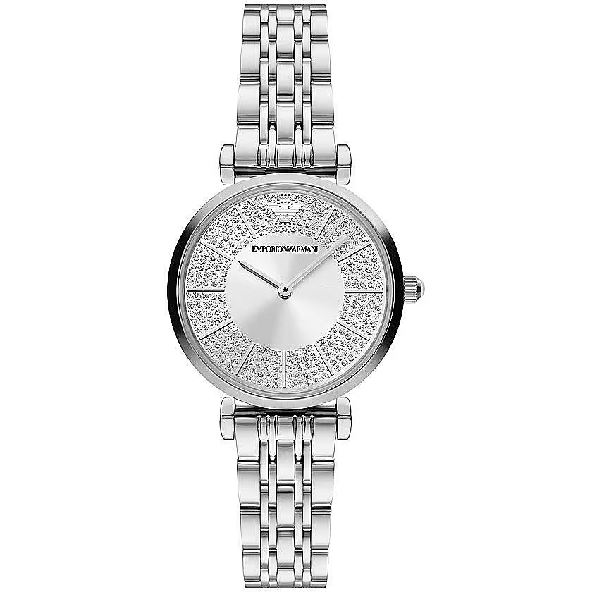Emporio Armani Елегантен дамски часовник в сребрист тон