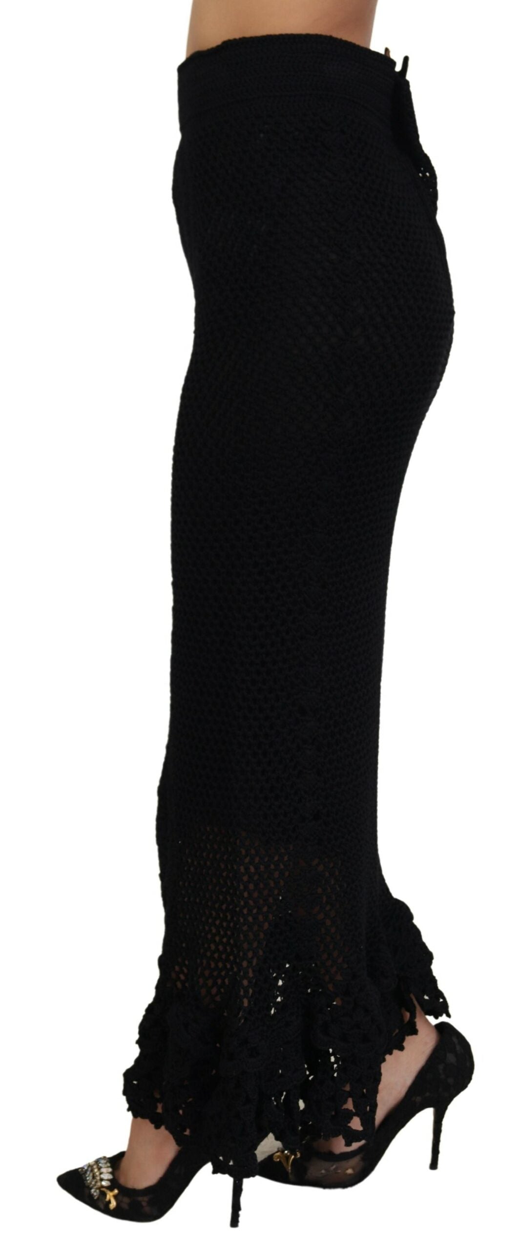 Елегантна макси пола тип русалка с висока талия Dolce & Gabbana