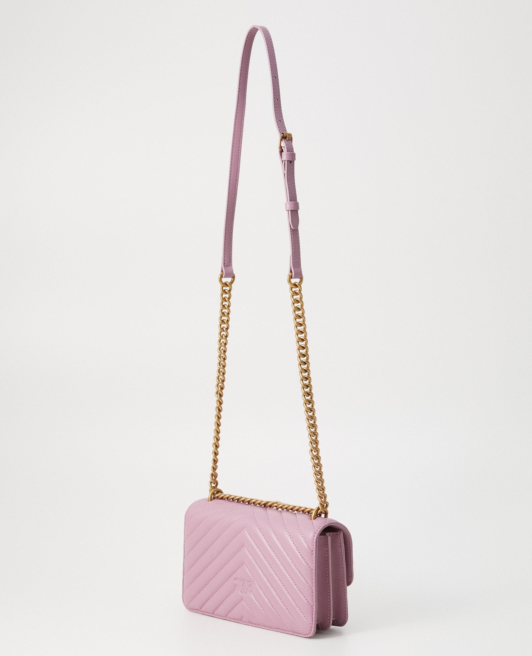 Дамска чанта Women’s shoulder bag PINKO Love Mini 100074 A0GK P26Q Pink back view