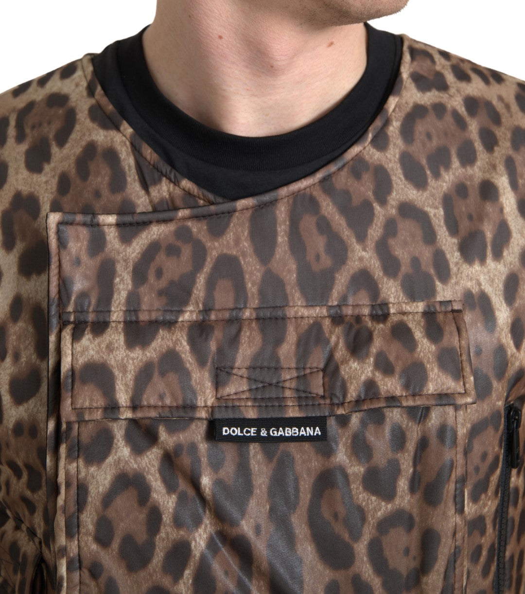 Dolce & Gabbana Silk Leopard Vest Ексклузивно спортно облекло
