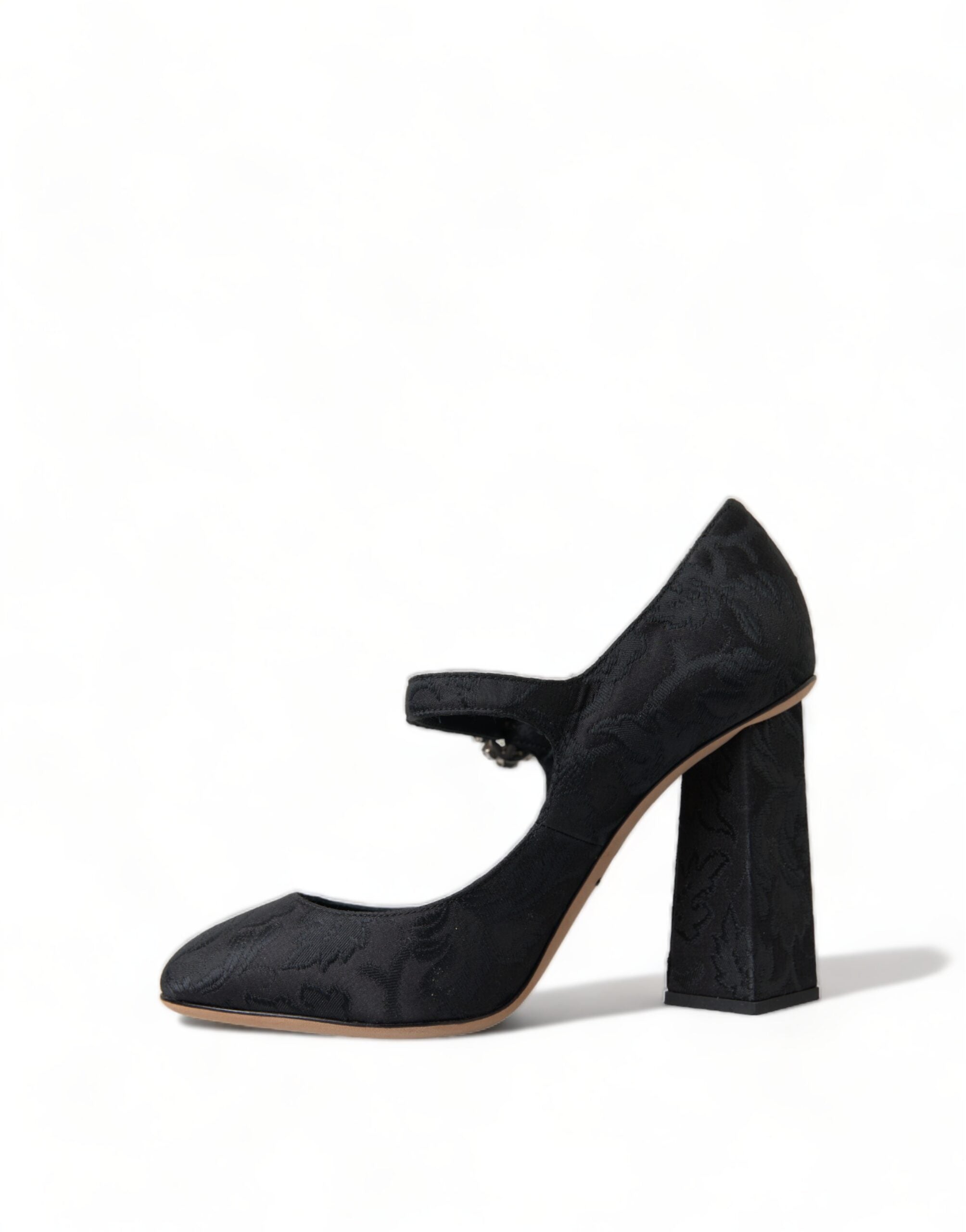 Dolce & Gabbana шикозни черни брокатени помпи Mary Janes