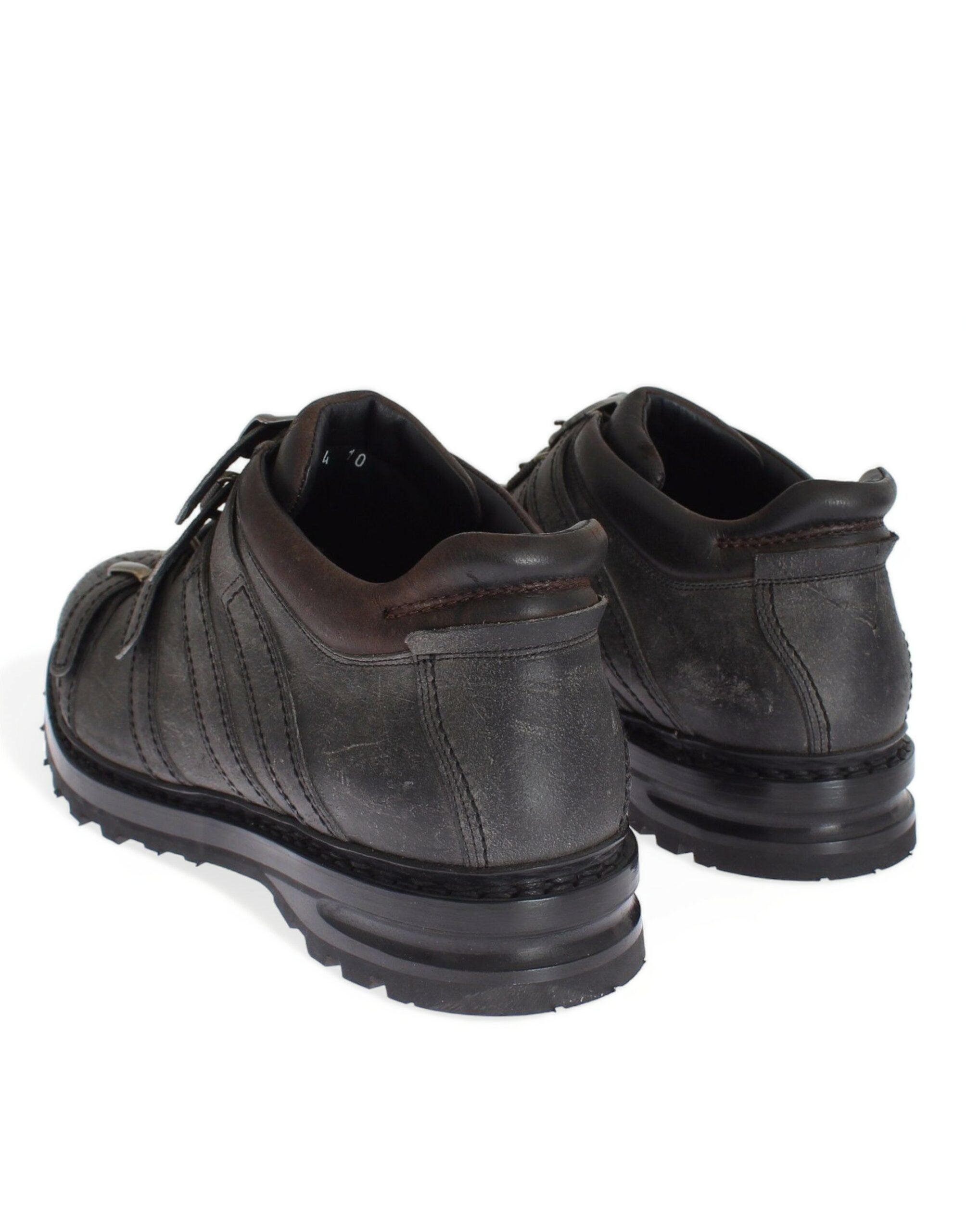 Dolce & Gabbana Елегантни сиви кожени боти до глезена