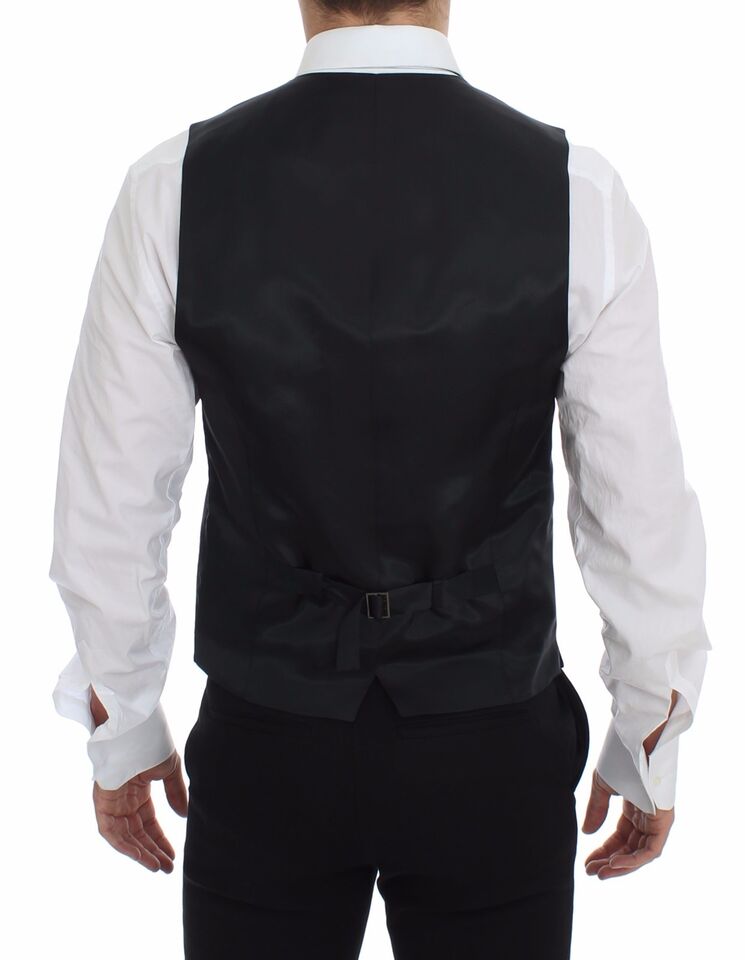 Елегантна рокля на сиви райета Dolce & Gabbana