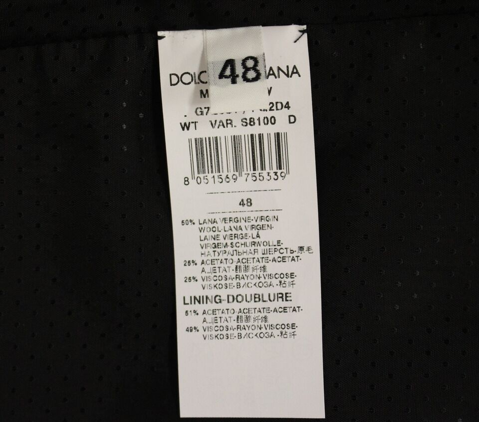 Dolce & Gabbana Елегантен елек от сива вълнена рокля