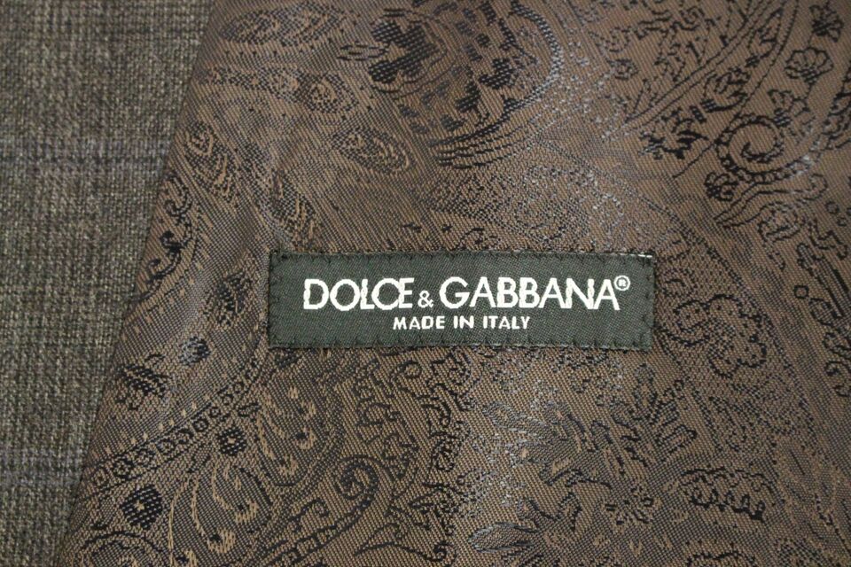 Dolce & Gabbana Елегантна карирана вълнена рокля
