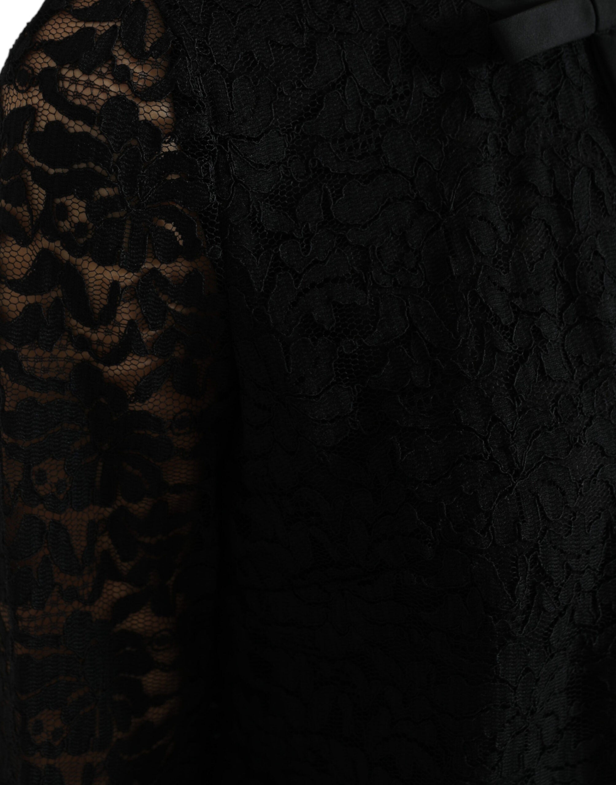 Dolce & Gabbana Елегантно дантелено горнище с дълъг ръкав на цветя