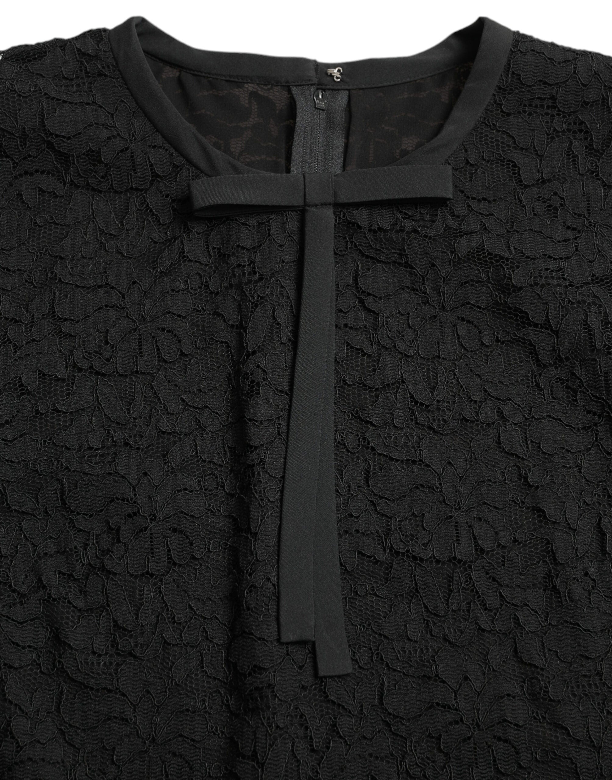 Dolce & Gabbana Елегантно дантелено горнище с дълъг ръкав на цветя