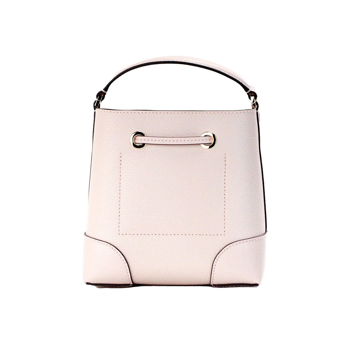 Michael Kors Mercer Малка пудра руж Pebble Leather Bucket Портмоне