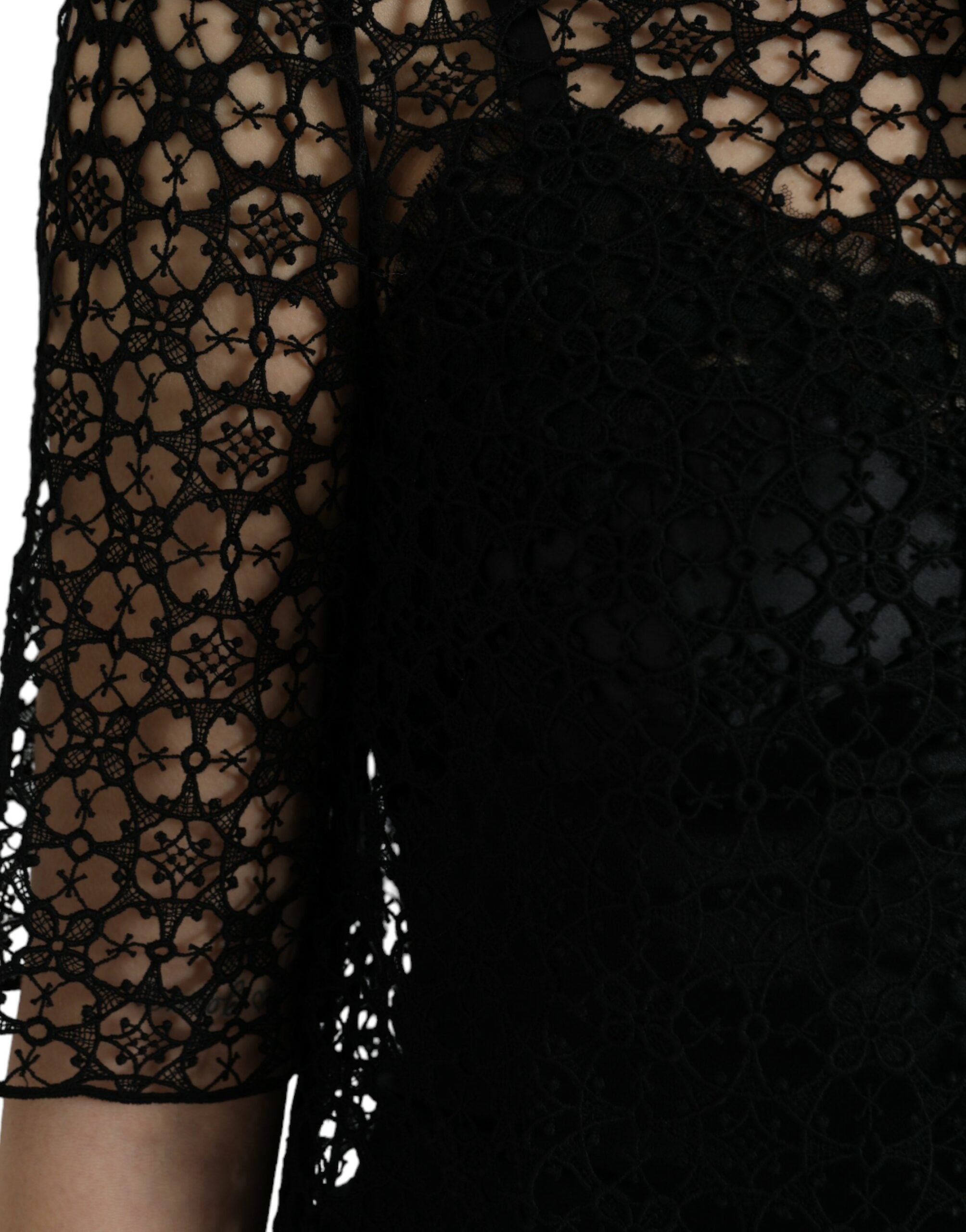 Елегантна флорална дантелена блуза Dolce & Gabbana