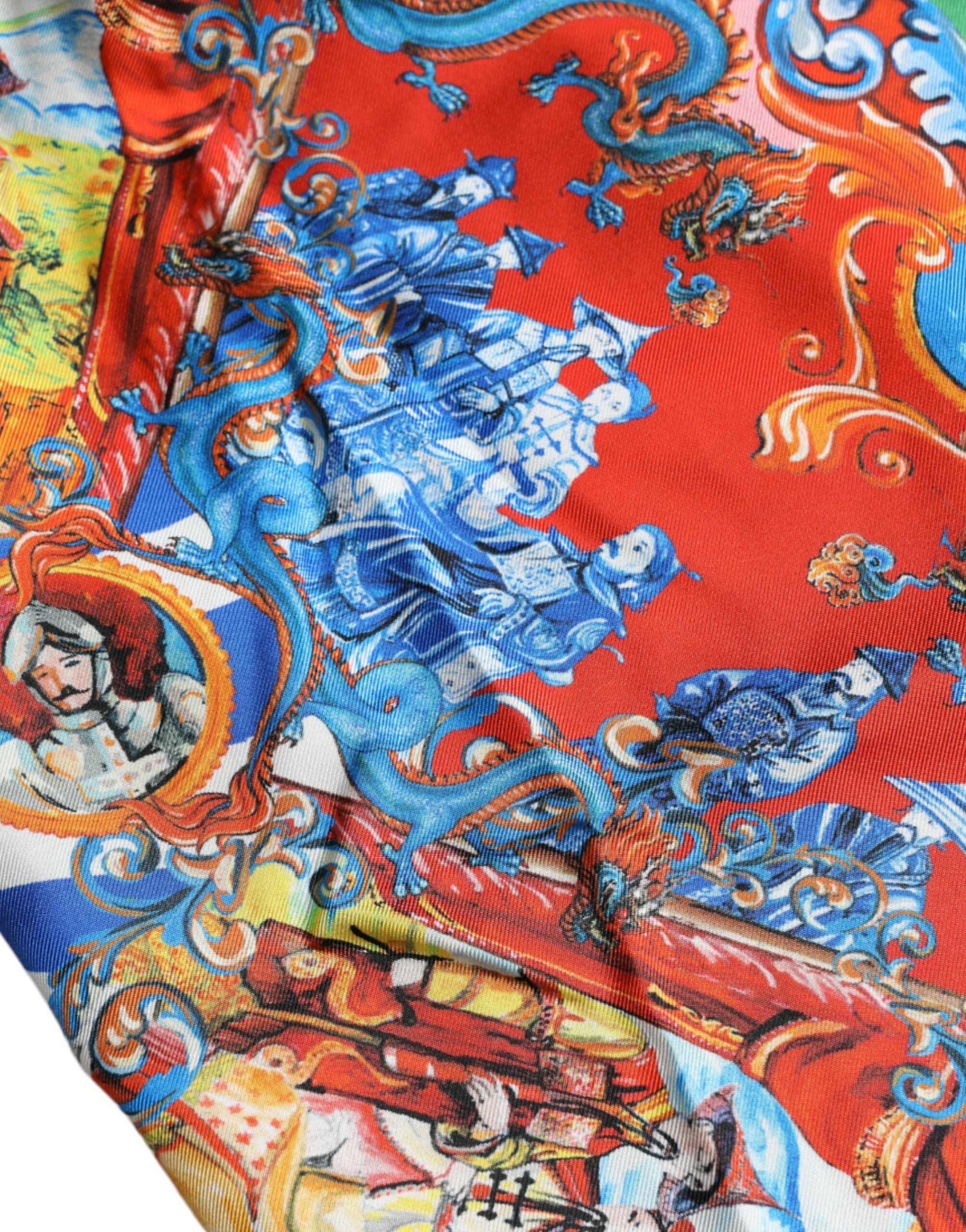 Dolce & Gabbana Ежедневна риза с многоцветни шарки и копчета