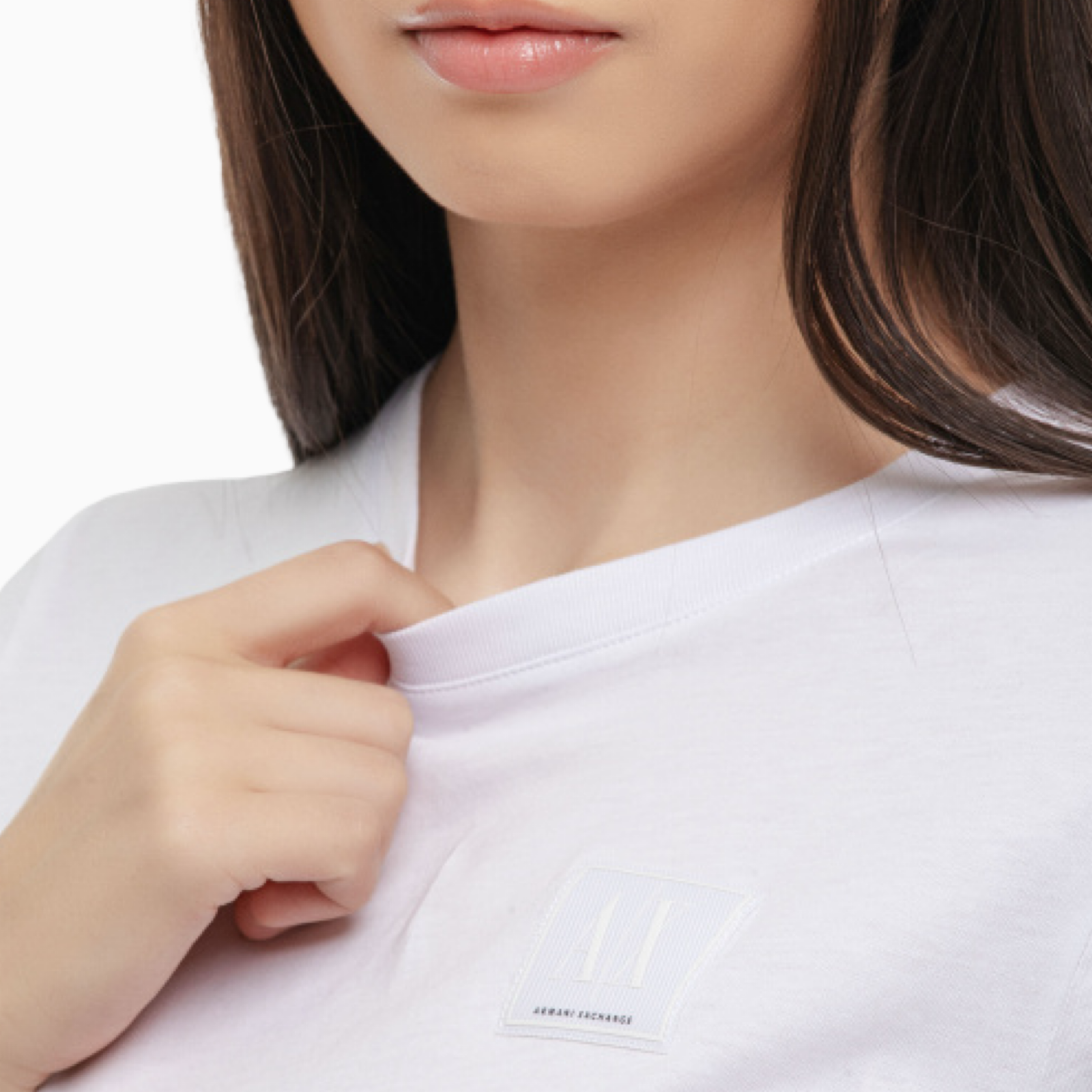 Дамска бяла тениска Armani Exchange Women T-shirt XW000831 AF10356 U0002 Close-Up
