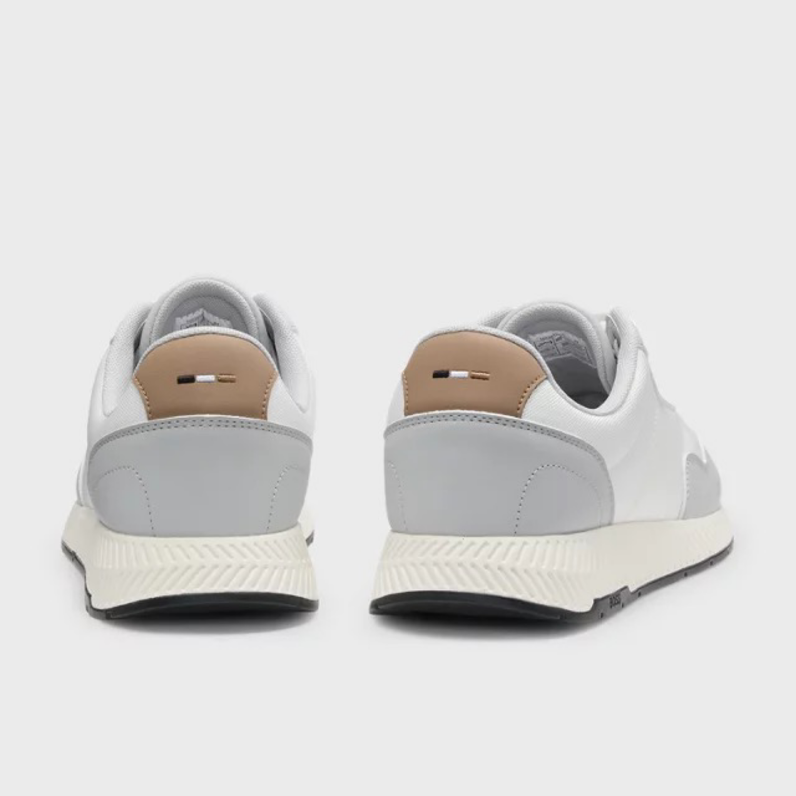 Мъжки бели маратонки Boss Men Sneakers 50536481 Heel View