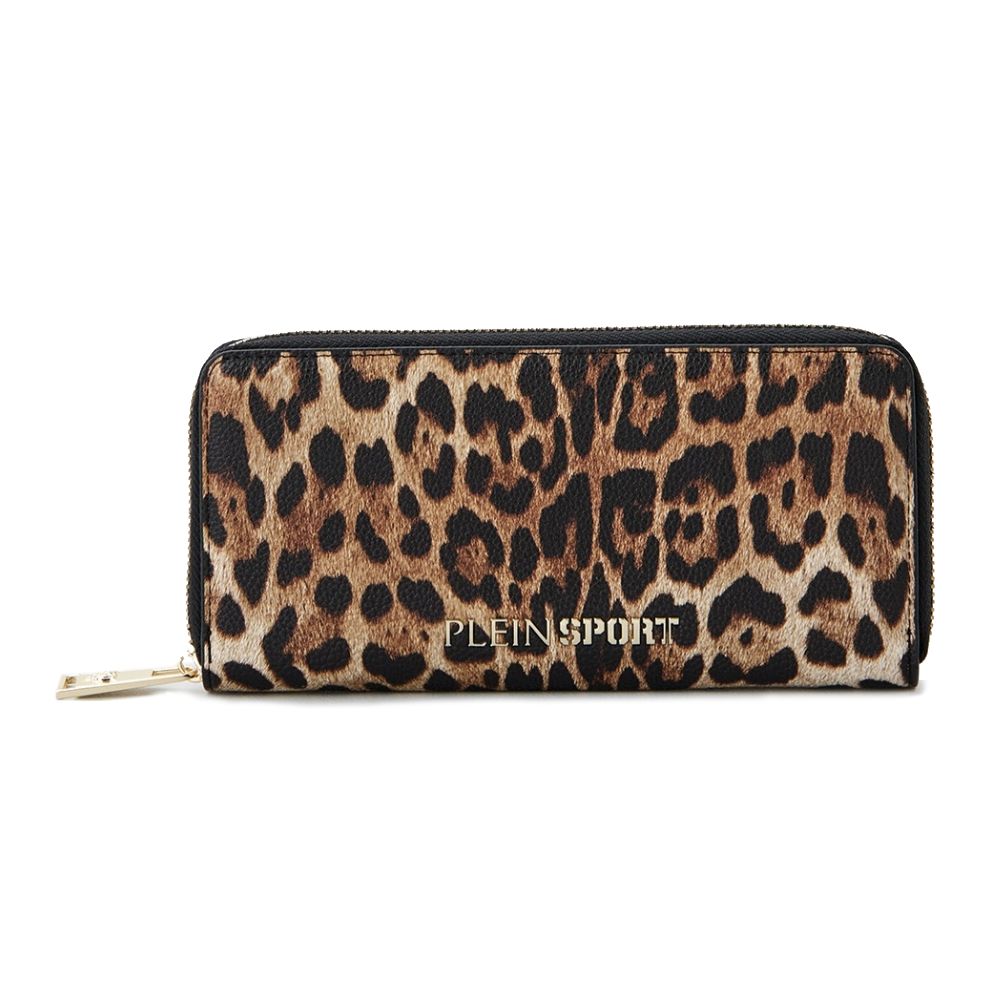Дамско клъч портмоне Women’s clutch wallet Plein Sport in Leopard print front view