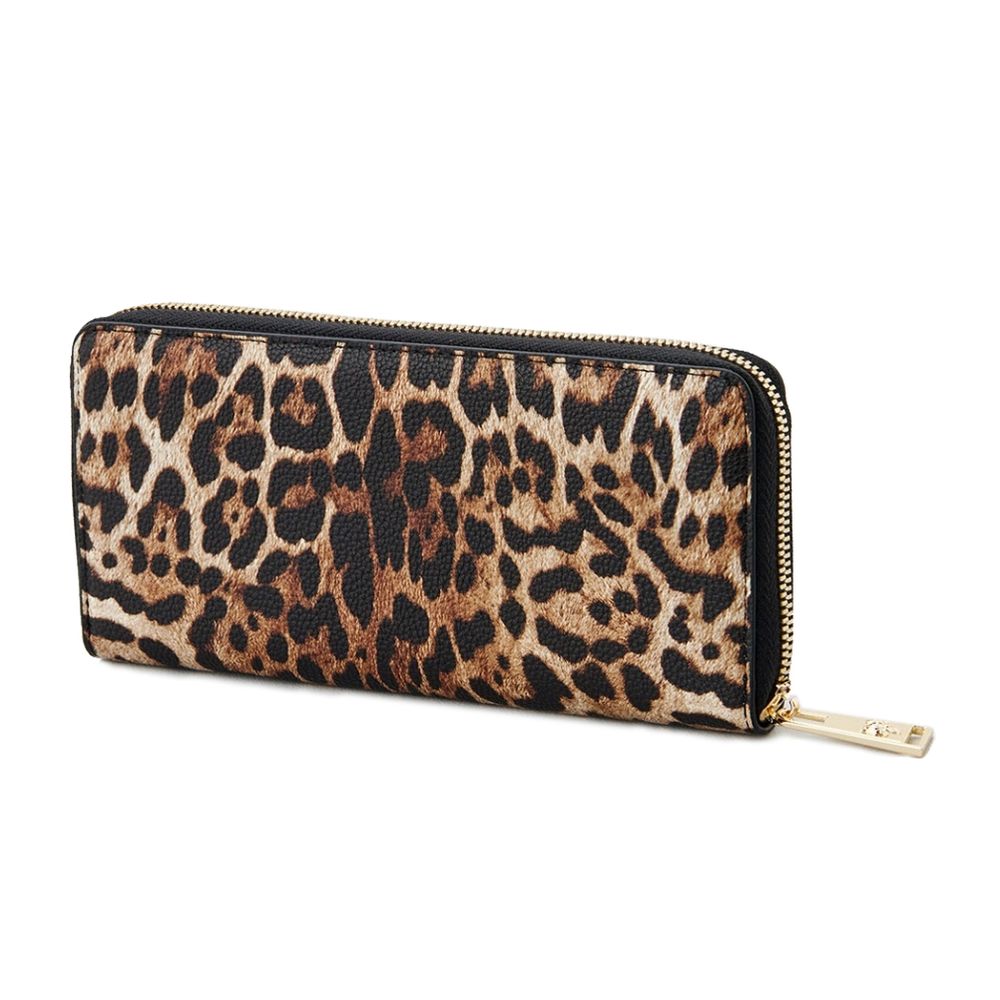 Дамско клъч портмоне Women’s clutch wallet Plein Sport in Leopard print back view