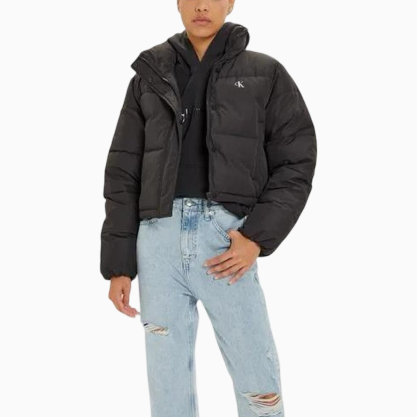 Дамско зимно черно яке Calvin Klein Jeans J20J224615