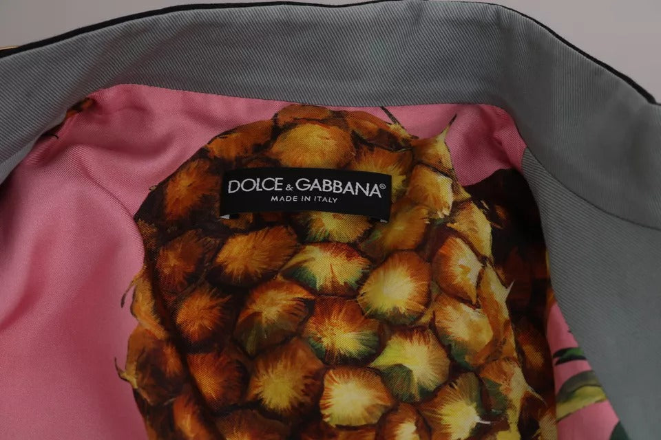 Памучно яке Dolce & Gabbana със сини копчета, украсено с кристали