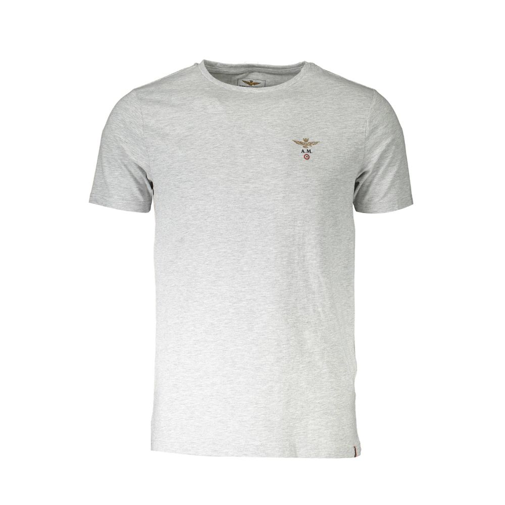 Сива памучна тениска Aeronautica Militare
