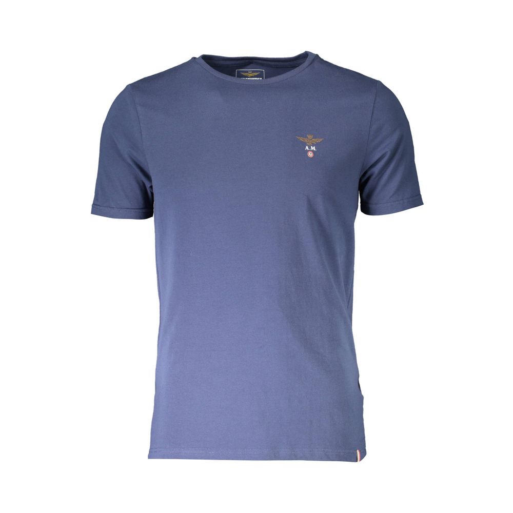 Синя памучна тениска Aeronautica Militare