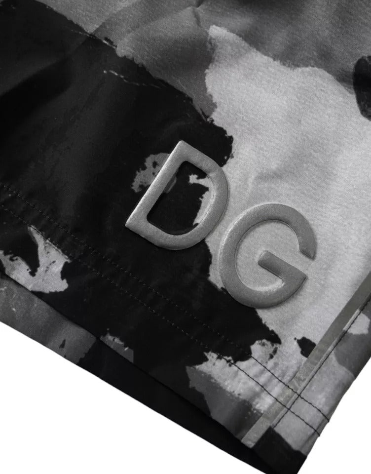 Мъжки бански Dolce & Gabbana Camouflage DG Logo Men Swimwear