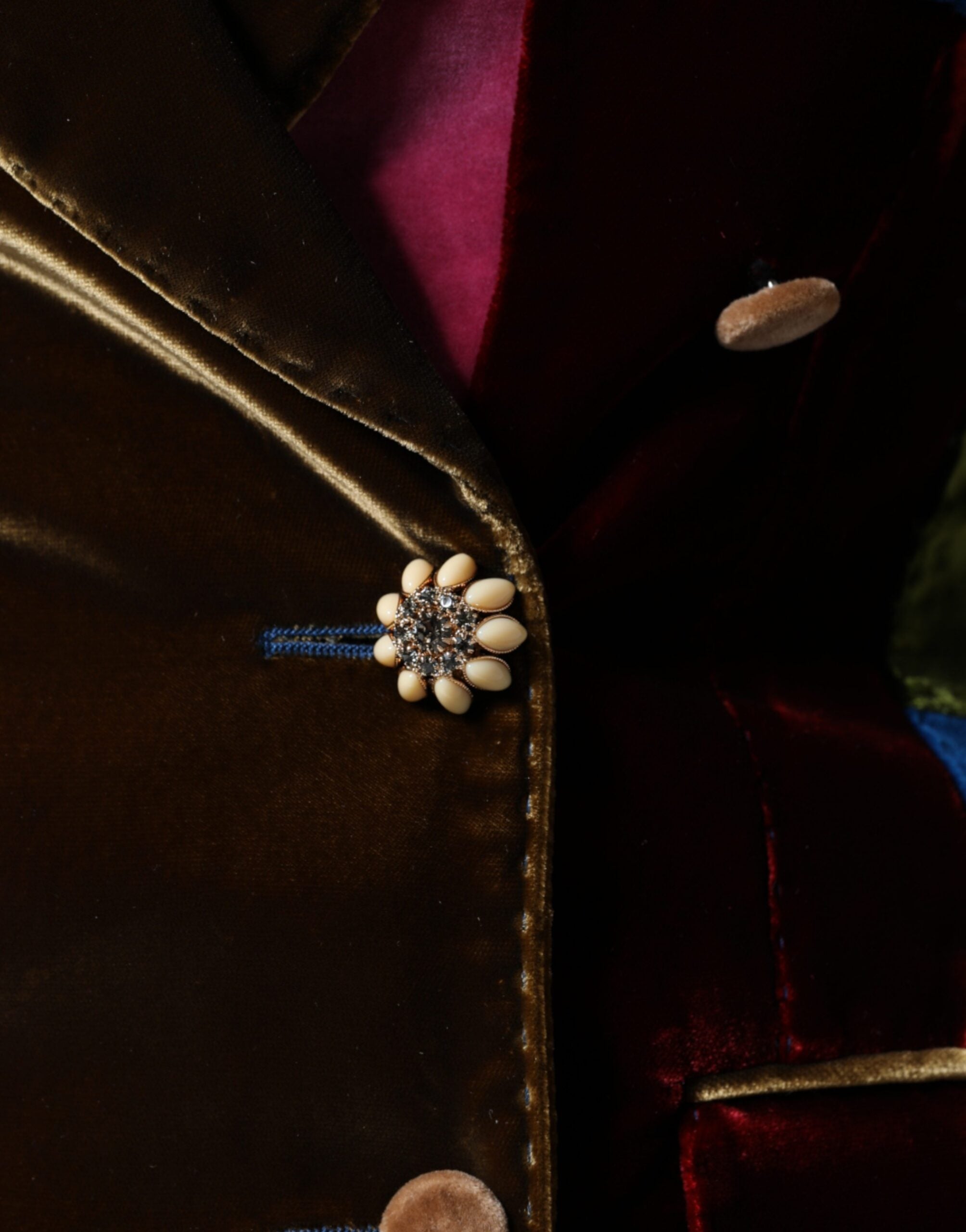 Dolce & Gabbana Многоцветно двуредно сако с пачуърк