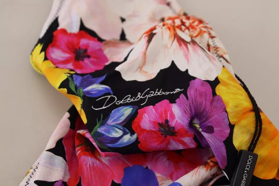 Dolce & Gabbana Черен бански костюм с флорален принт Бански костюм с долна част