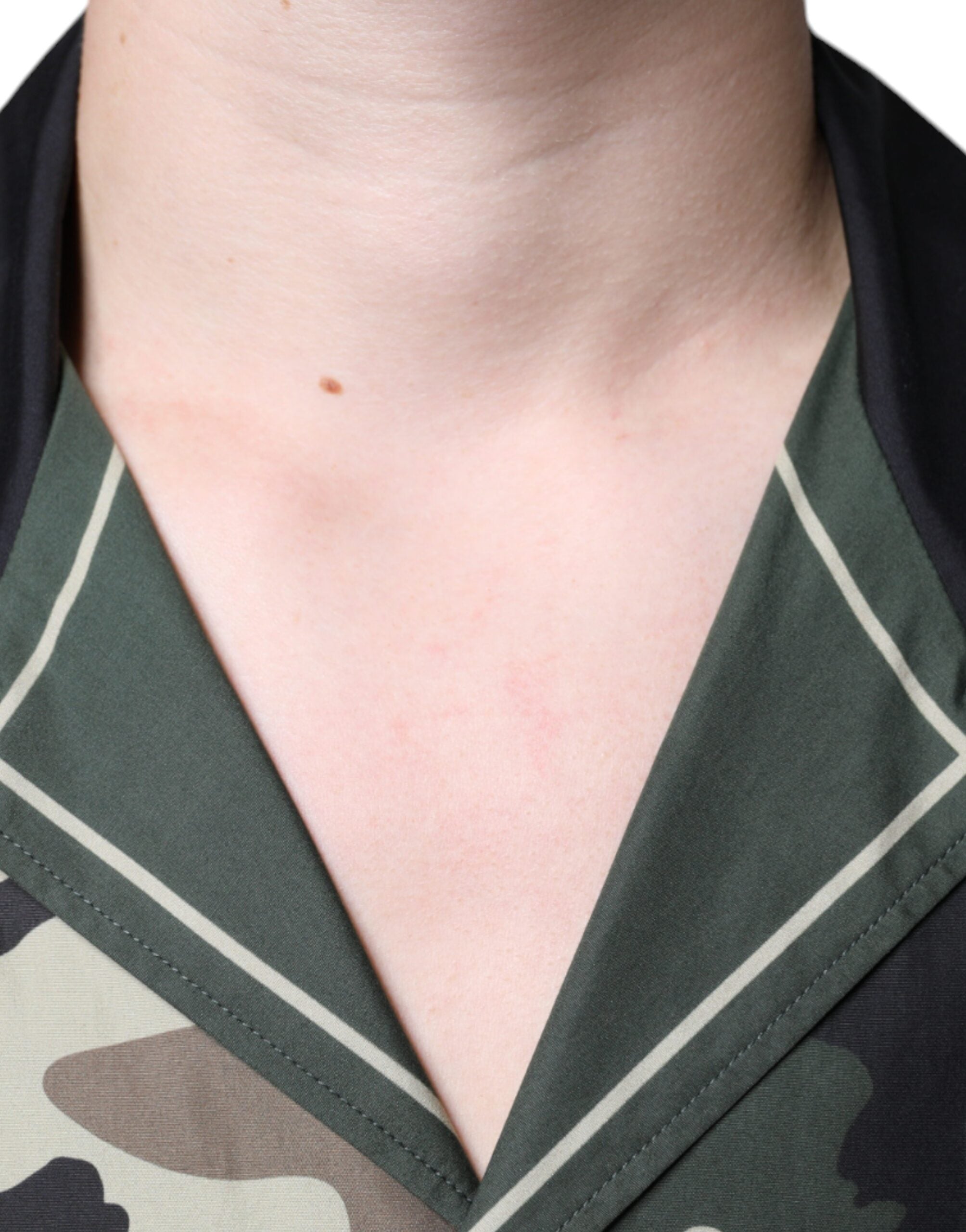 Dolce & Gabbana многоцветна камуфлажна мъжка ежедневна риза с копчета