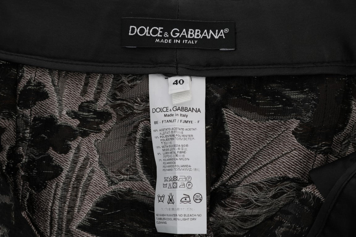 Елегантни шорти от брокат с висока талия Dolce & Gabbana