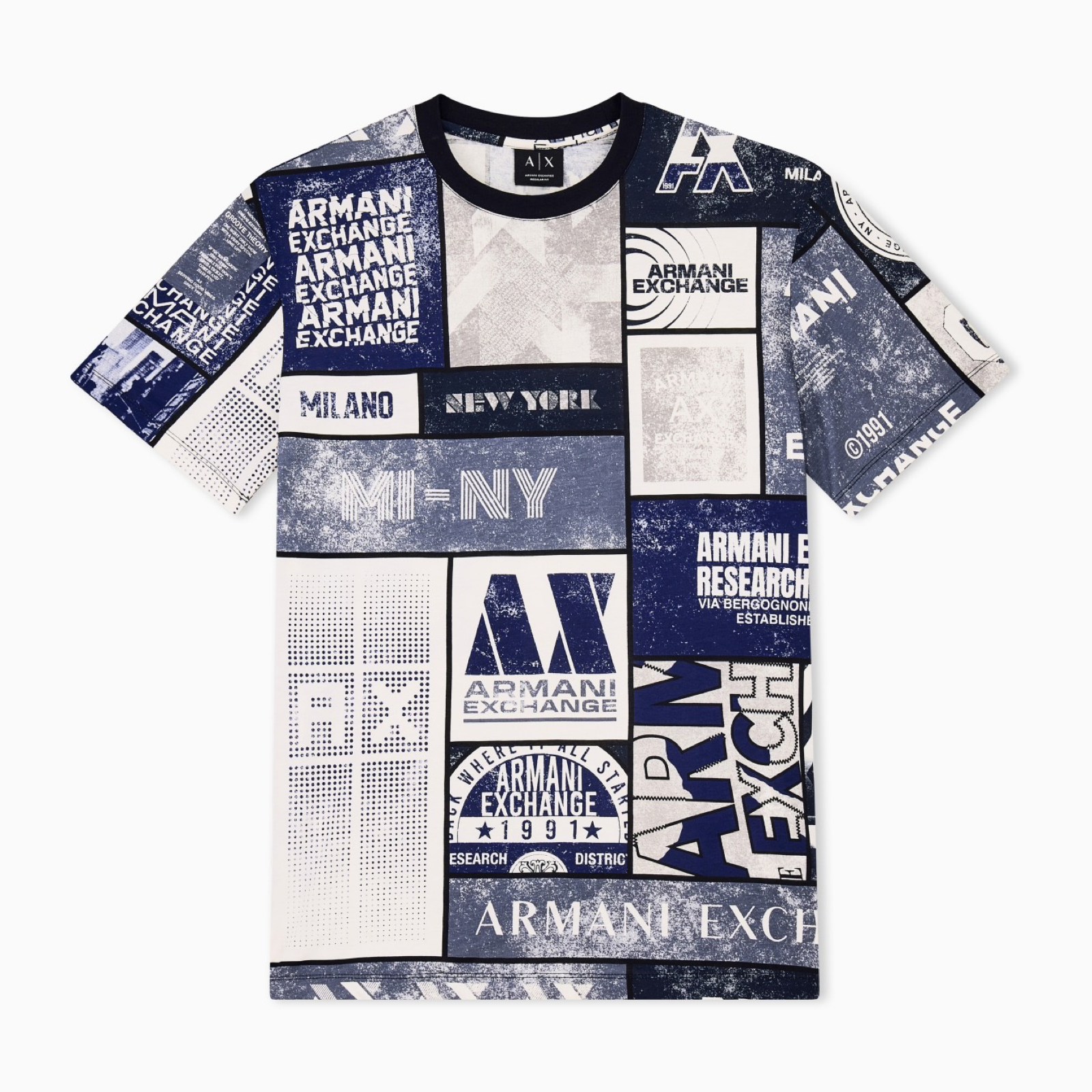 Мъжка тениска Armani Exchange Men T-shirt XM003021 AF10356 F0217 Front View