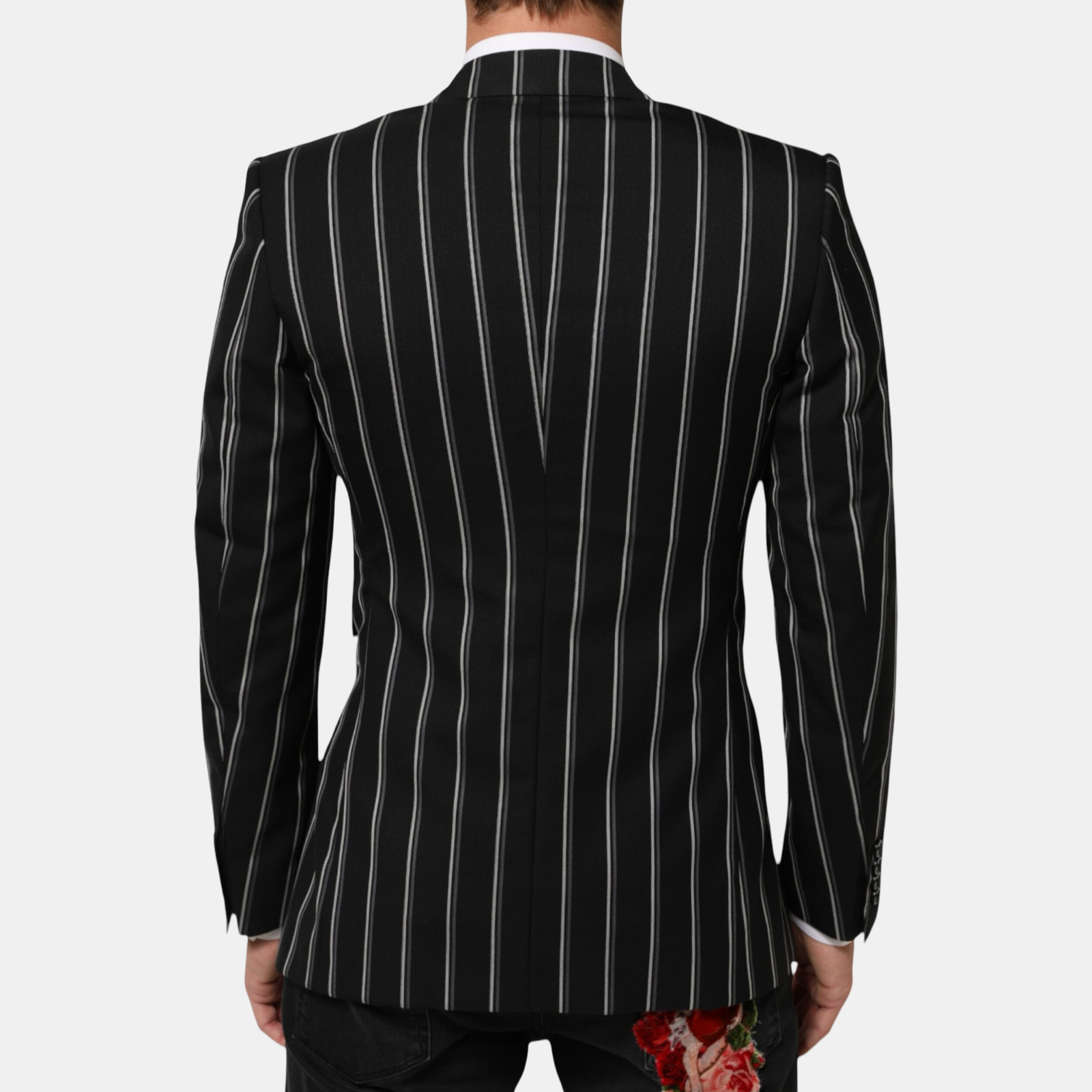 Dolce & Gabbana Sicilia Stripes Men Blazer Back View