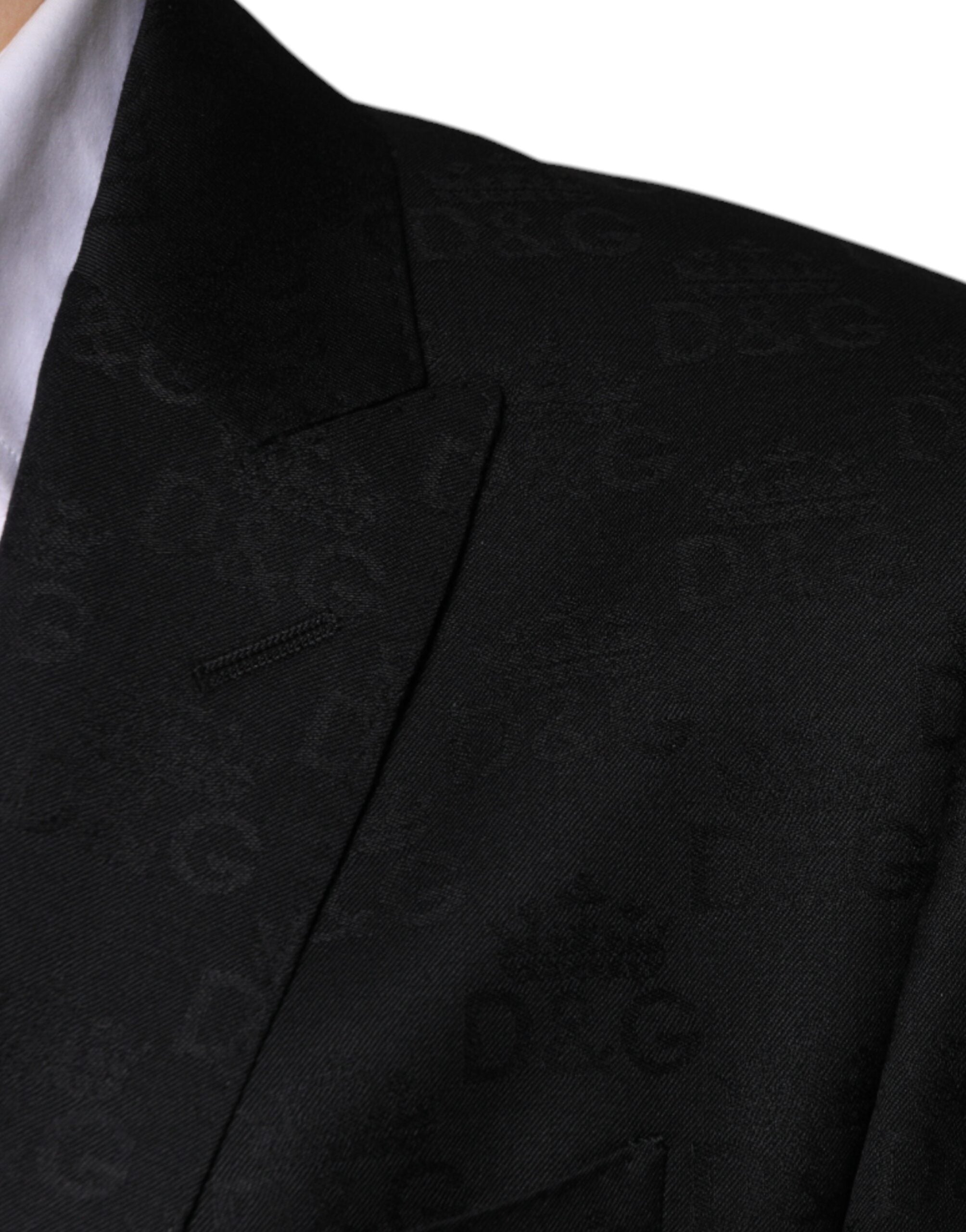 Dolce & Gabbana, черен вълнен официален блейзър с едноредно гърне