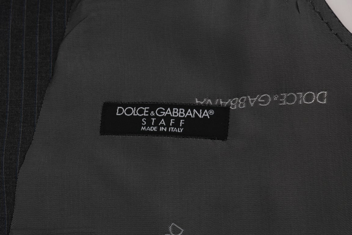 Елегантна жилетка на сиви райета на Dolce & Gabbana